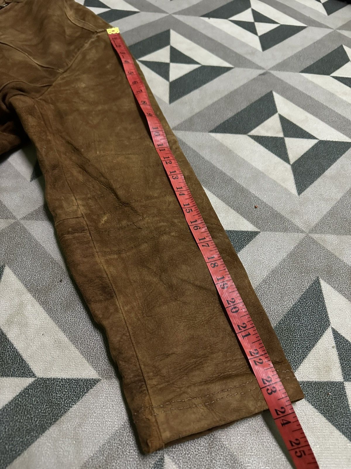 Leather Bernardo lamb leather motorcycle jacket in brown. Size US M / EU 48-50 / 2 - 14 Thumbnail