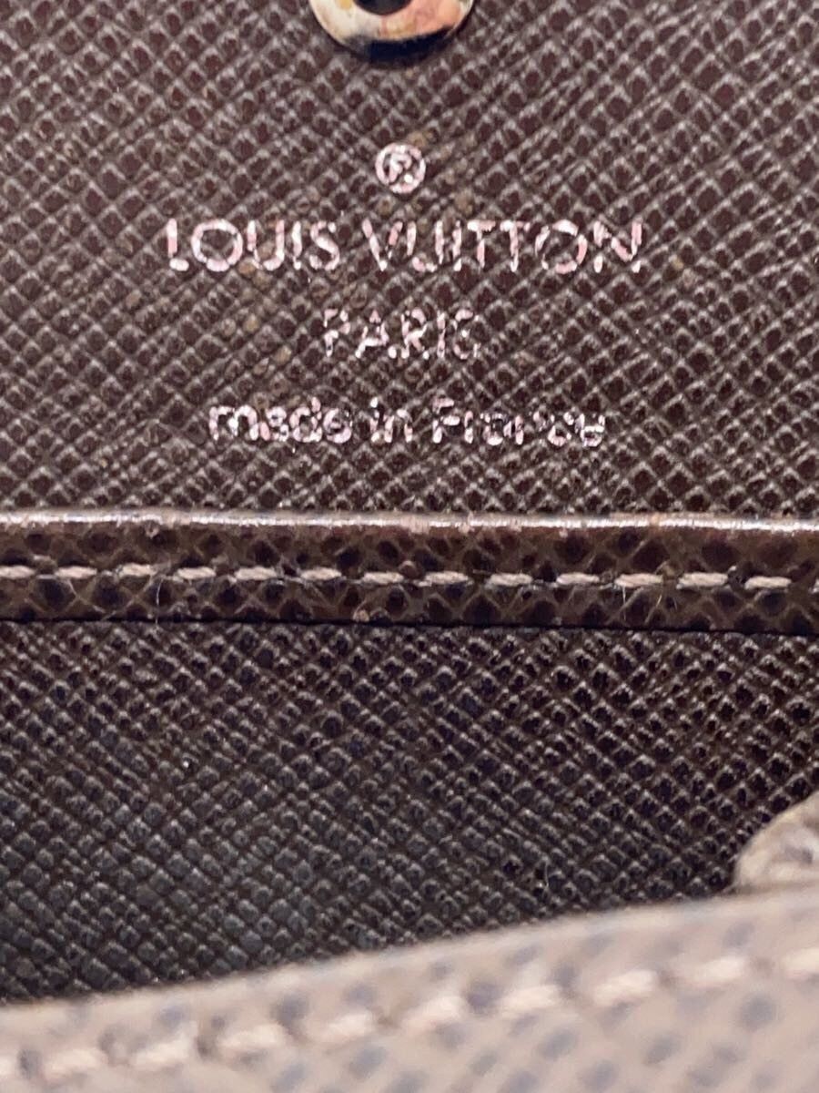 Louis Vuitton Louis Vuitton Taiga Porte Monet Boite Leather Brown Size ONE SIZE - 3 Thumbnail
