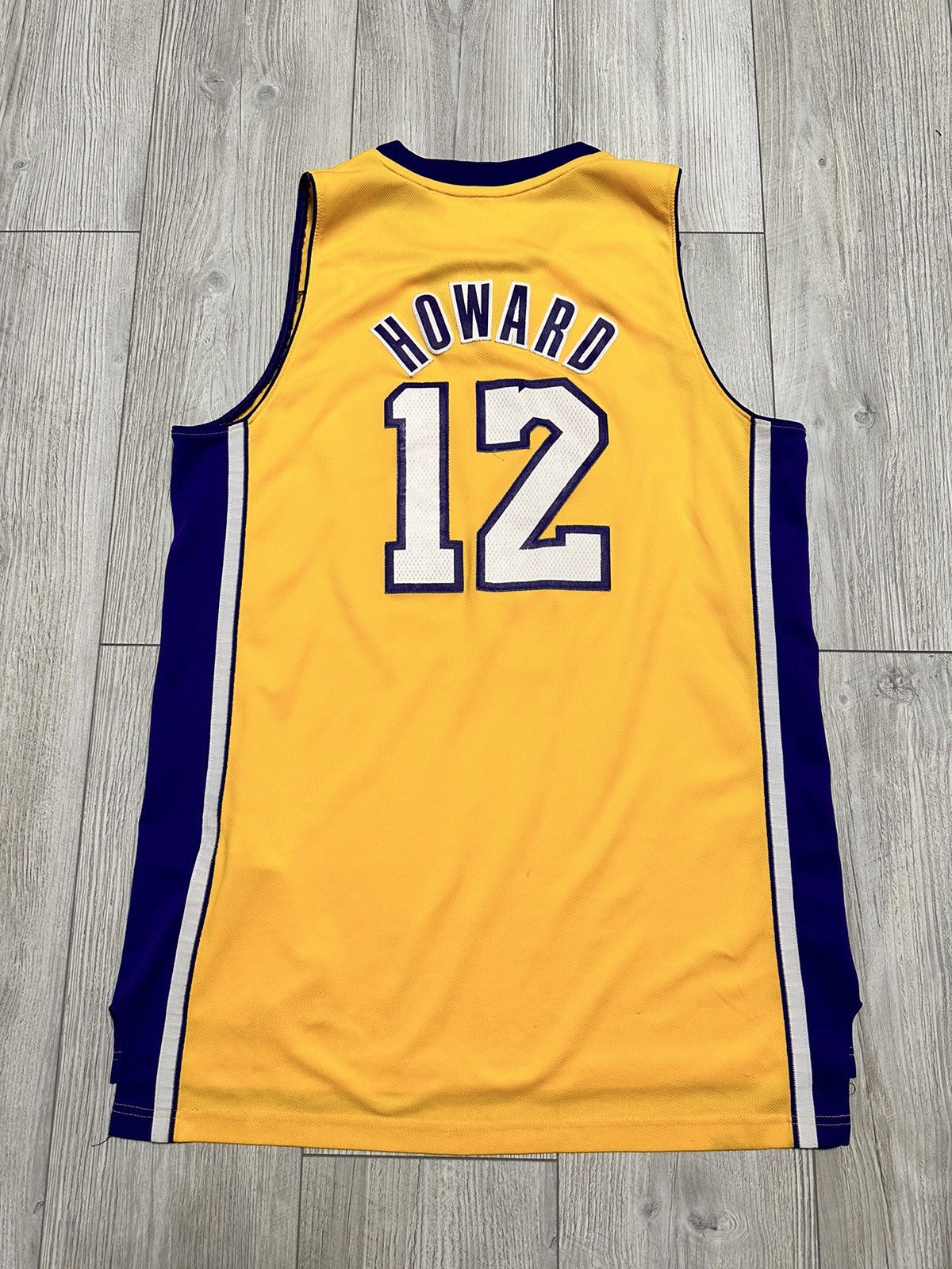 NBA 2013 2014 Lakers Howard Adidas Home NBA Basketball Jersey Size US L / EU 52-54 / 3 - 1 Thumbnail
