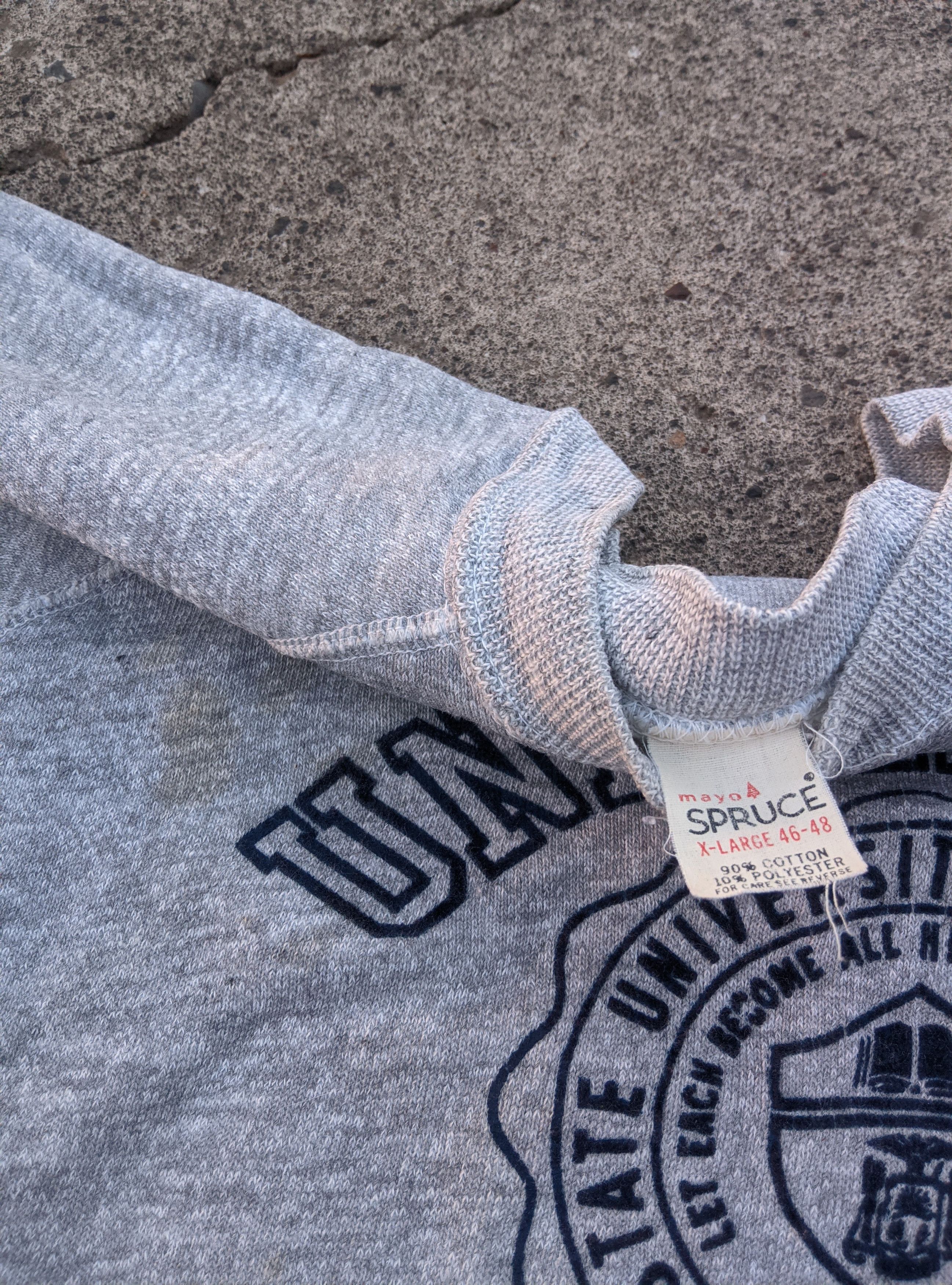 Vintage Vintage 60s distressed Buffalo university sweatshirt thrash Size US XL / EU 56 / 4 - 3 Thumbnail