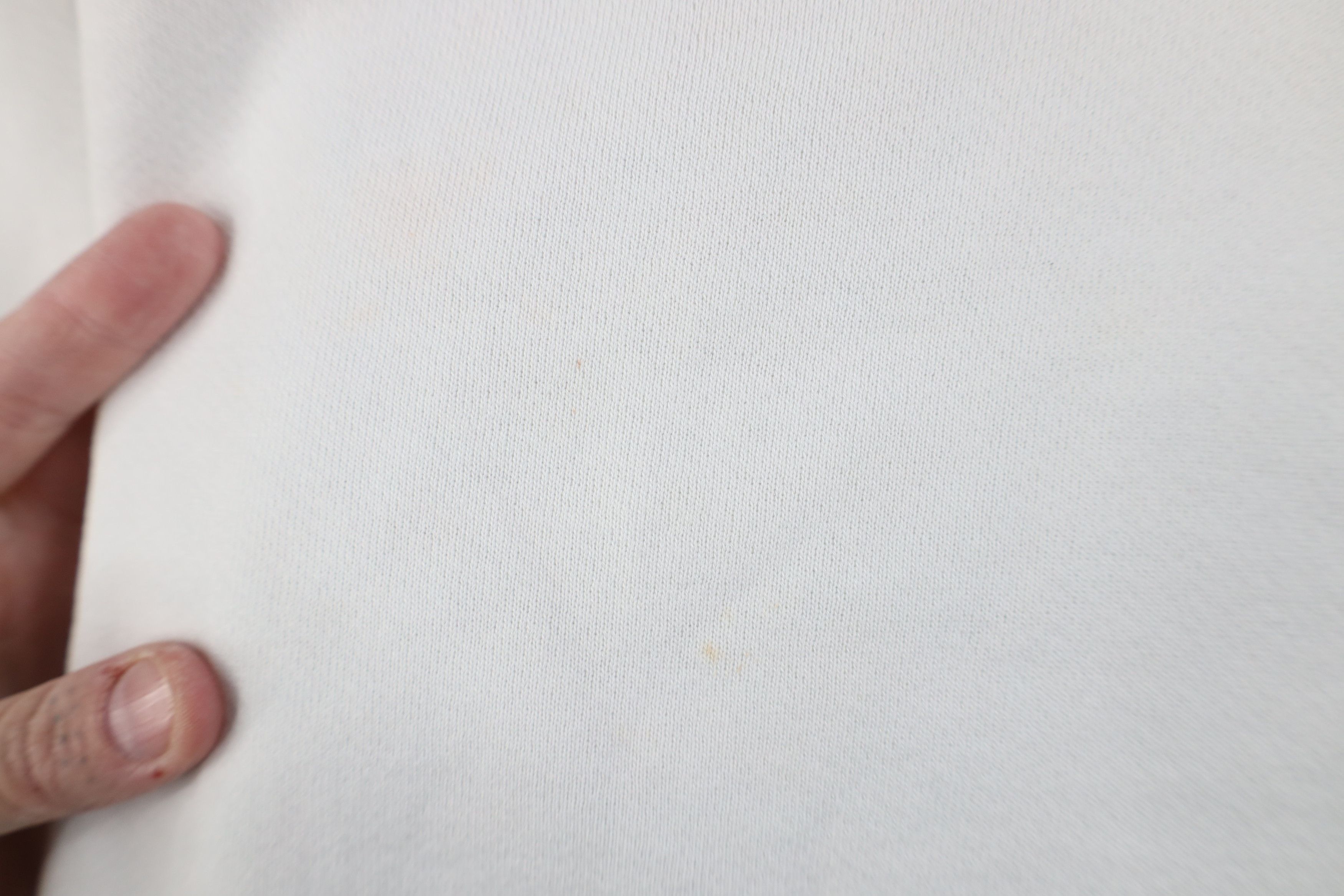 Vintage Vintage 90s Streetwear Blank Crewneck Sweatshirt White Size L / US 10 / IT 46 - 4 Thumbnail