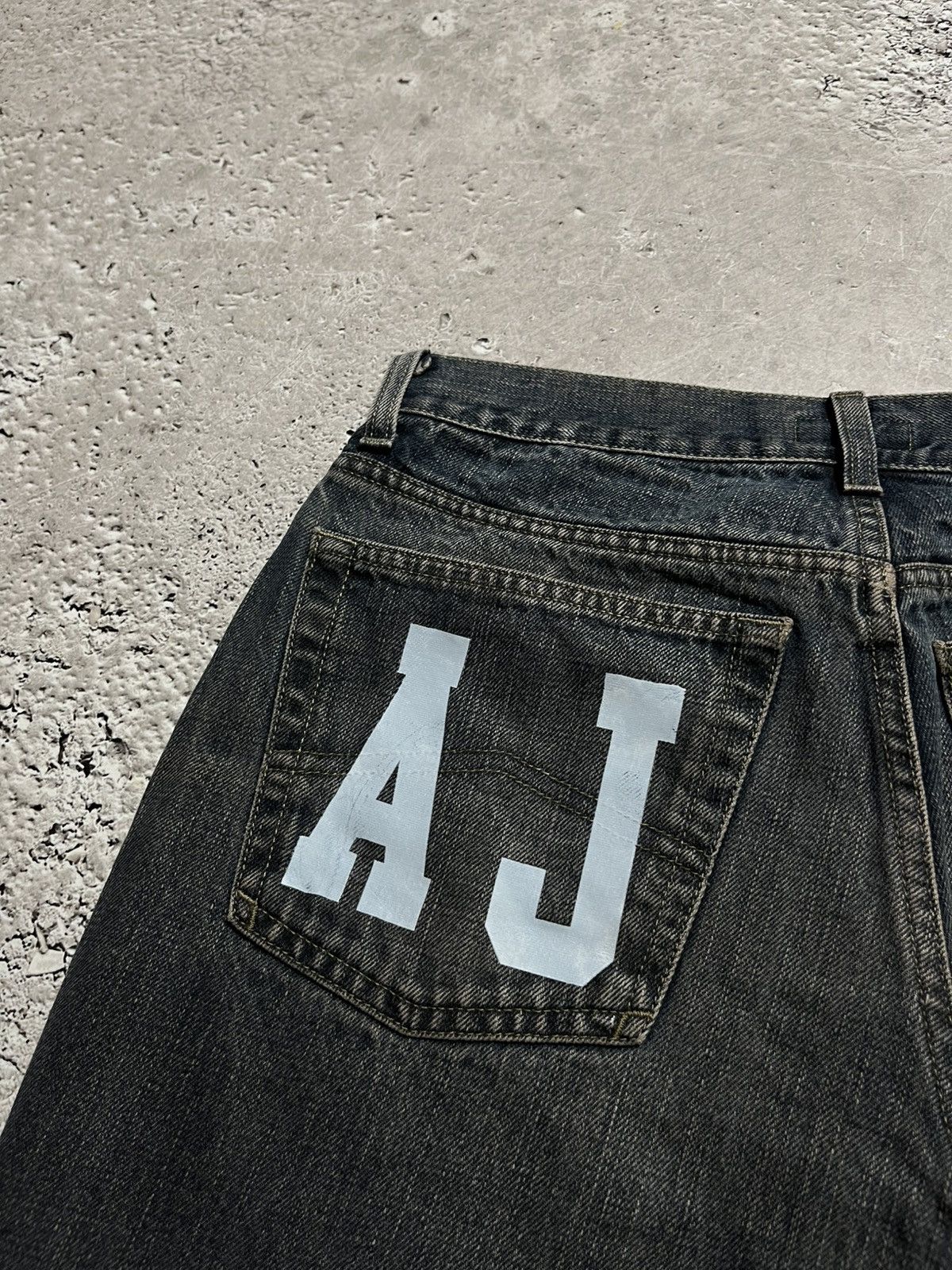 Armani × Vintage Custom Vintage Armani Jeans AJ Logo Denim Jeans Size US 30 / EU 46 - 6 Thumbnail