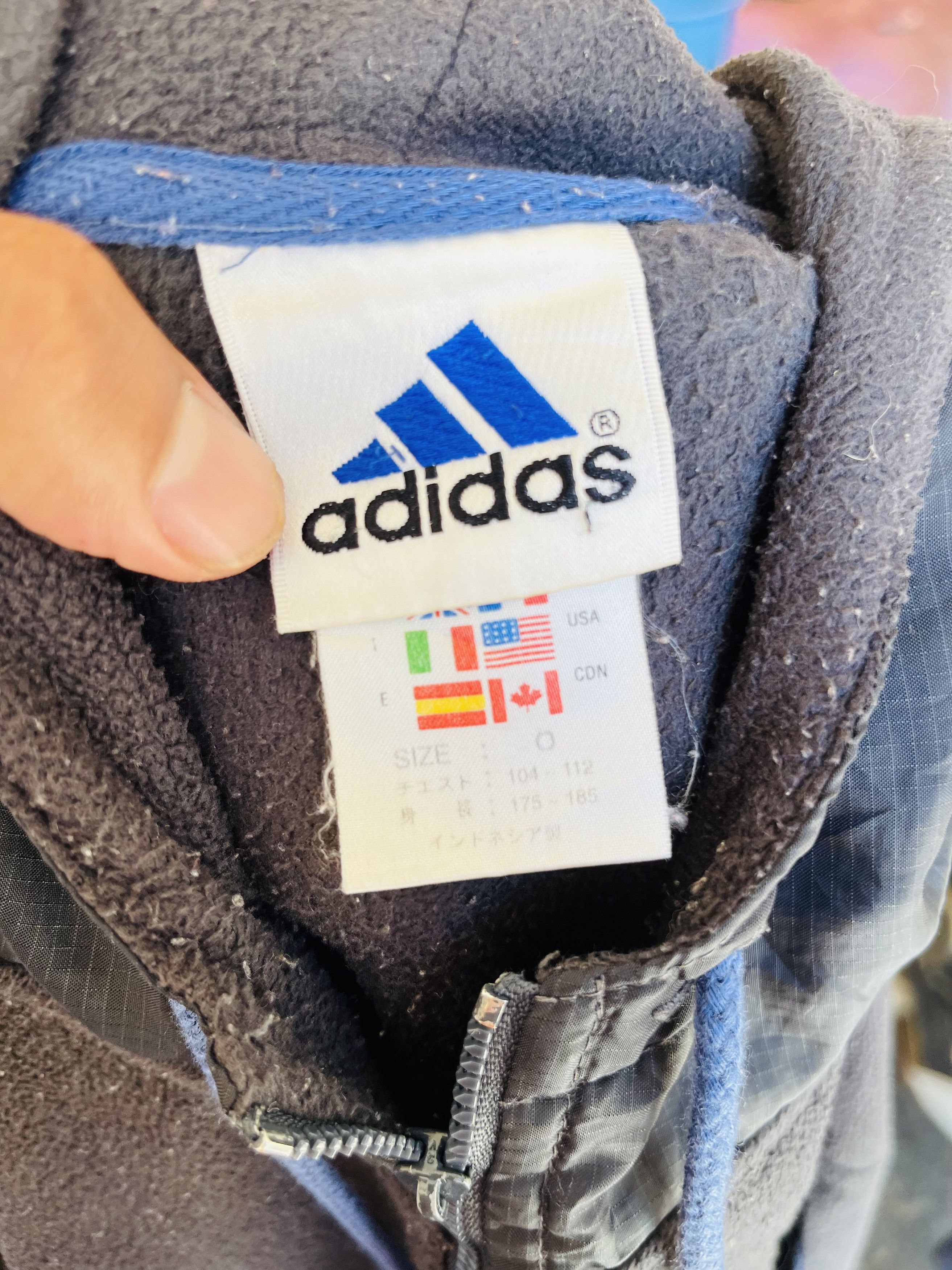 Adidas × Japanese Brand Vintage Adidas Half Zipper Hip Hop Fashion Style Size US L / EU 52-54 / 3 - 10 Thumbnail