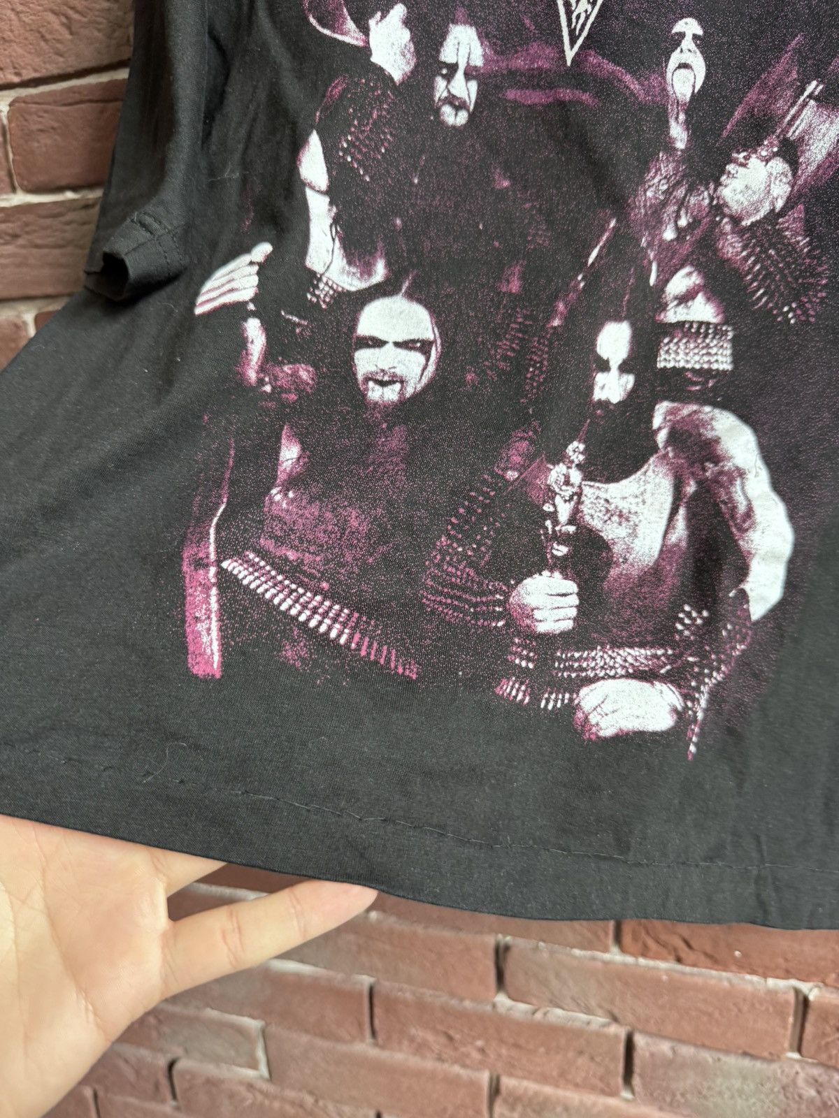 Band Tees Vintage 90z Dark Funeral Vobiscum Satanas Metal Band Tee Size US L / EU 52-54 / 3 - 6 Thumbnail
