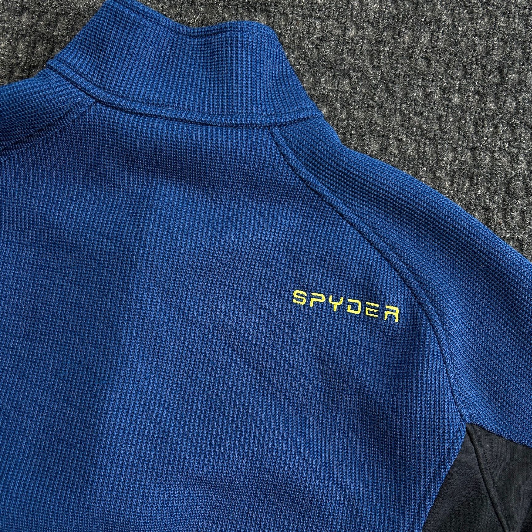 Spyder Spyder 1/4 Zip Pullover Shirt Hoodie M Blue Black Outdoor Mens Size US M / EU 48-50 / 2 - 4 Thumbnail