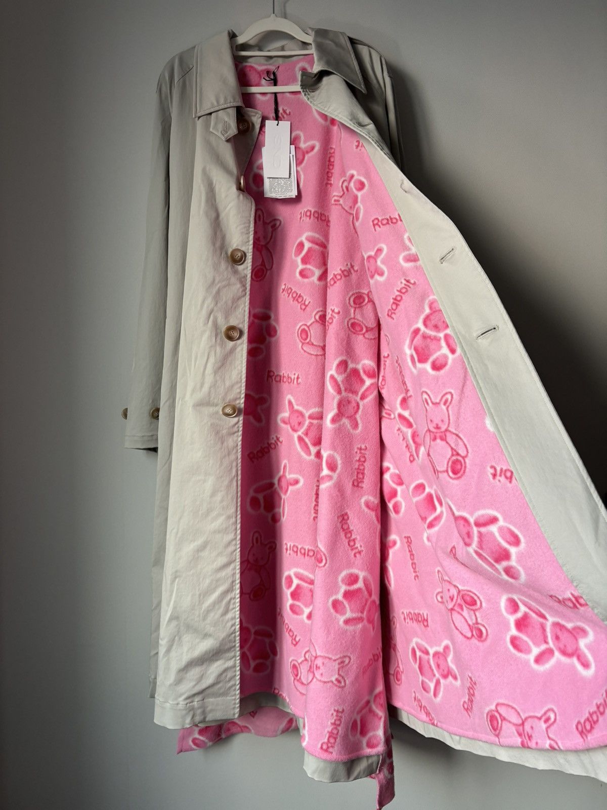 Pre-owned Prototypes Trench Coat Pink