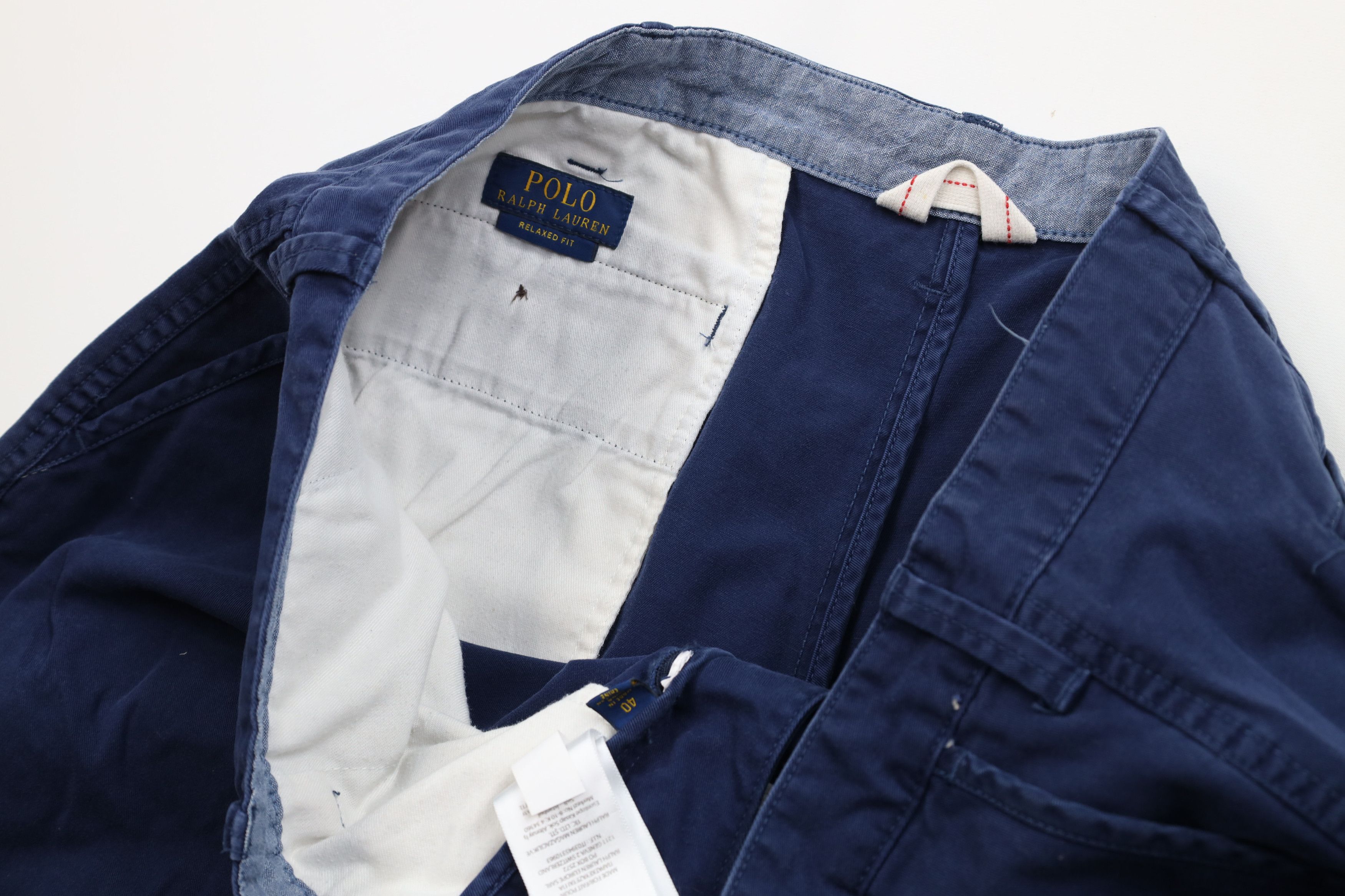Ralph Lauren Vintage Ralph Lauren Fit Chino Shorts Navy Blue Cotton Size US 40 / EU 56 - 7 Thumbnail