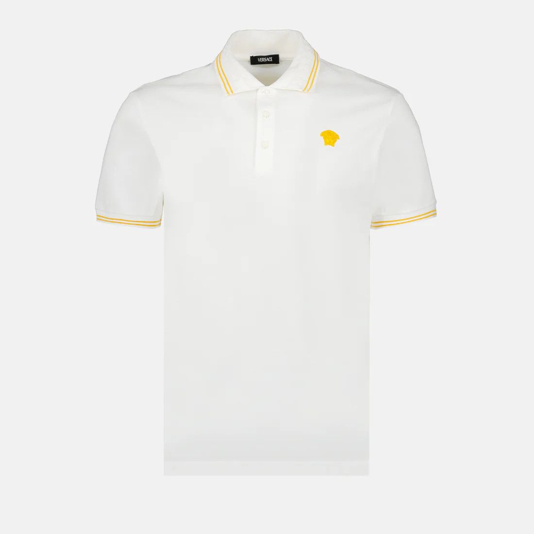 o1s22i1n0125 Medusa Polo Shirt in White