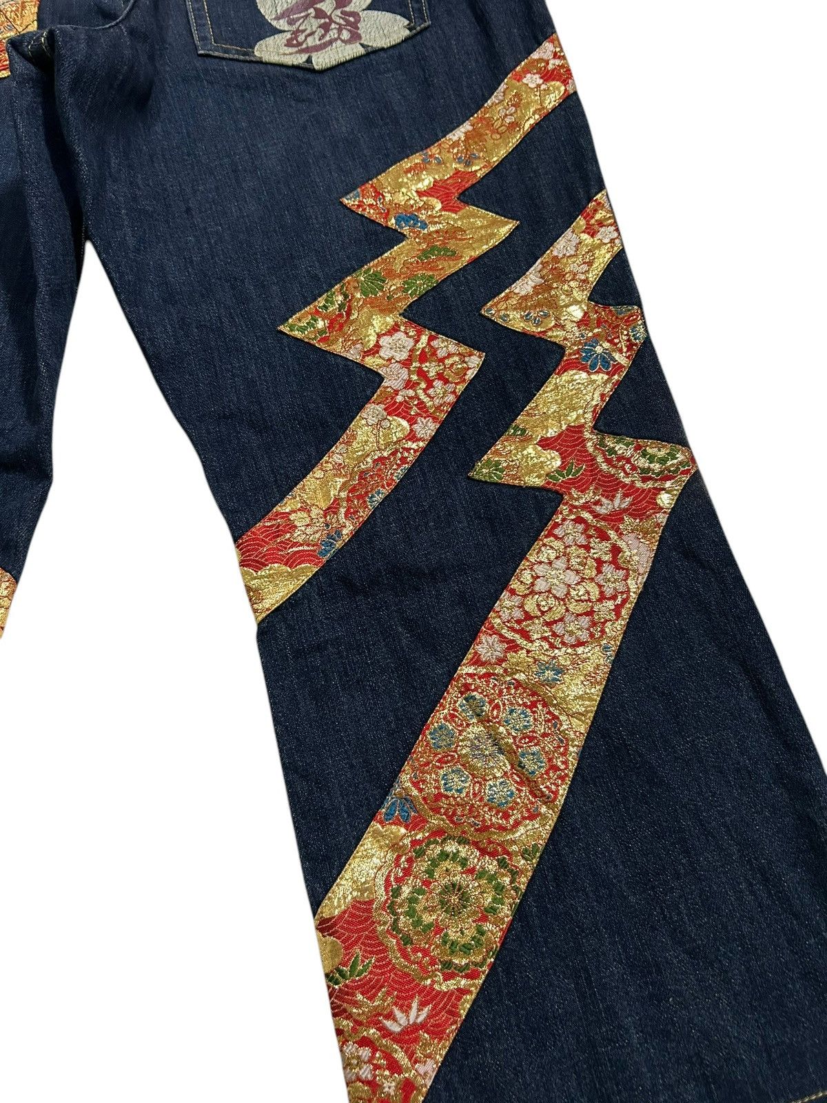 Japanese Brand × Kapital × Vintage RARE NISHIKI Oriental Brand Japanese Denim 🎌☠️☠️ Size US 40 / EU 56 - 5 Thumbnail