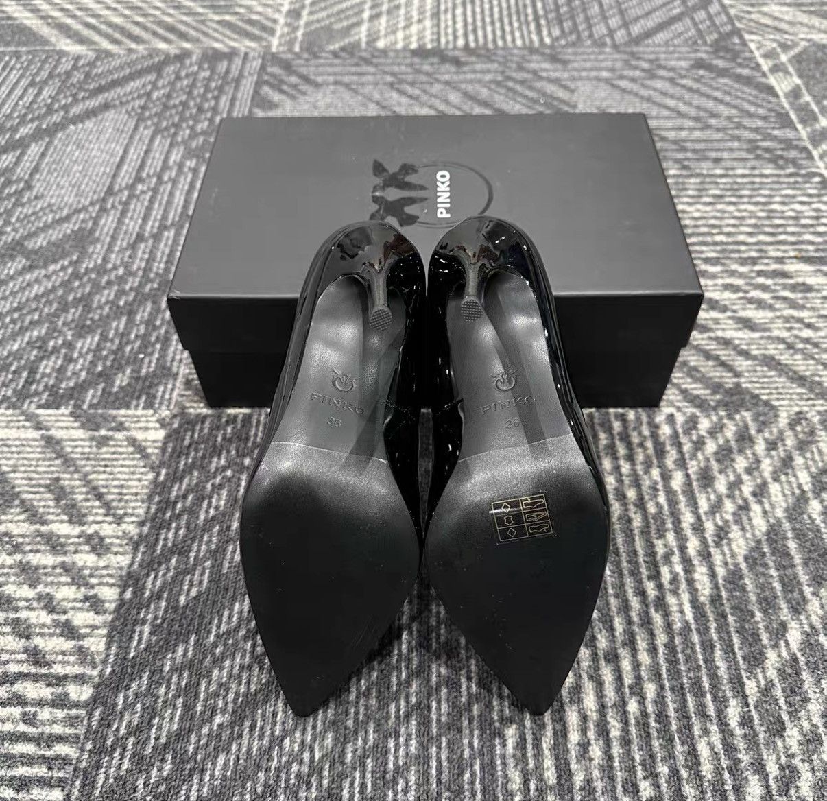 Pinko Pinko Love Birds Calf Leather Slip-On High Heels J42 Size US 6 / IT 36 - 6 Thumbnail