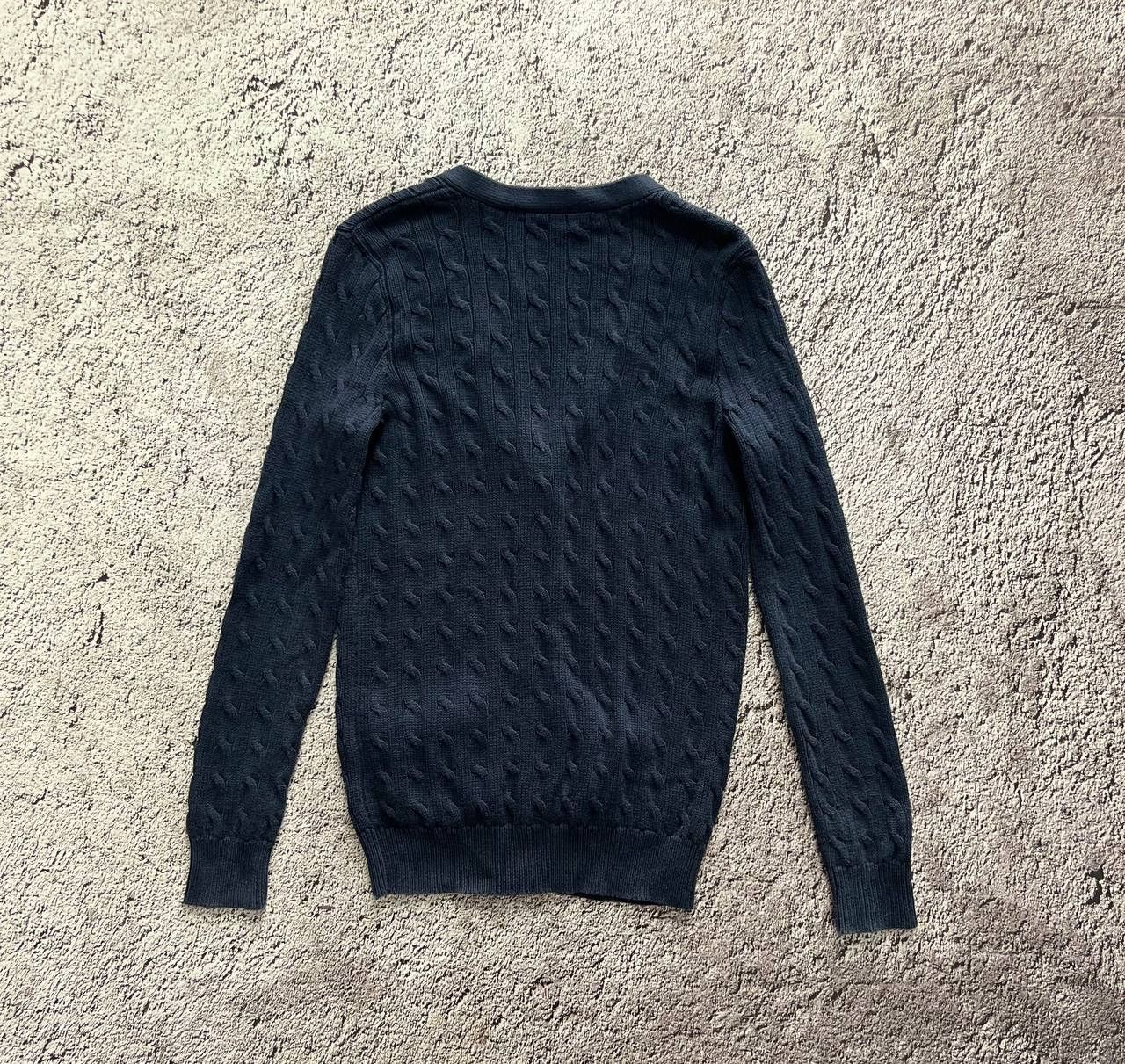 Ralph Lauren × Ralph Lauren Sport × Vintage Ralph Lauren Sport Cardigan Women's Blue Cable Knit Button Size M / US 6-8 / IT 42-44 - 6 Thumbnail