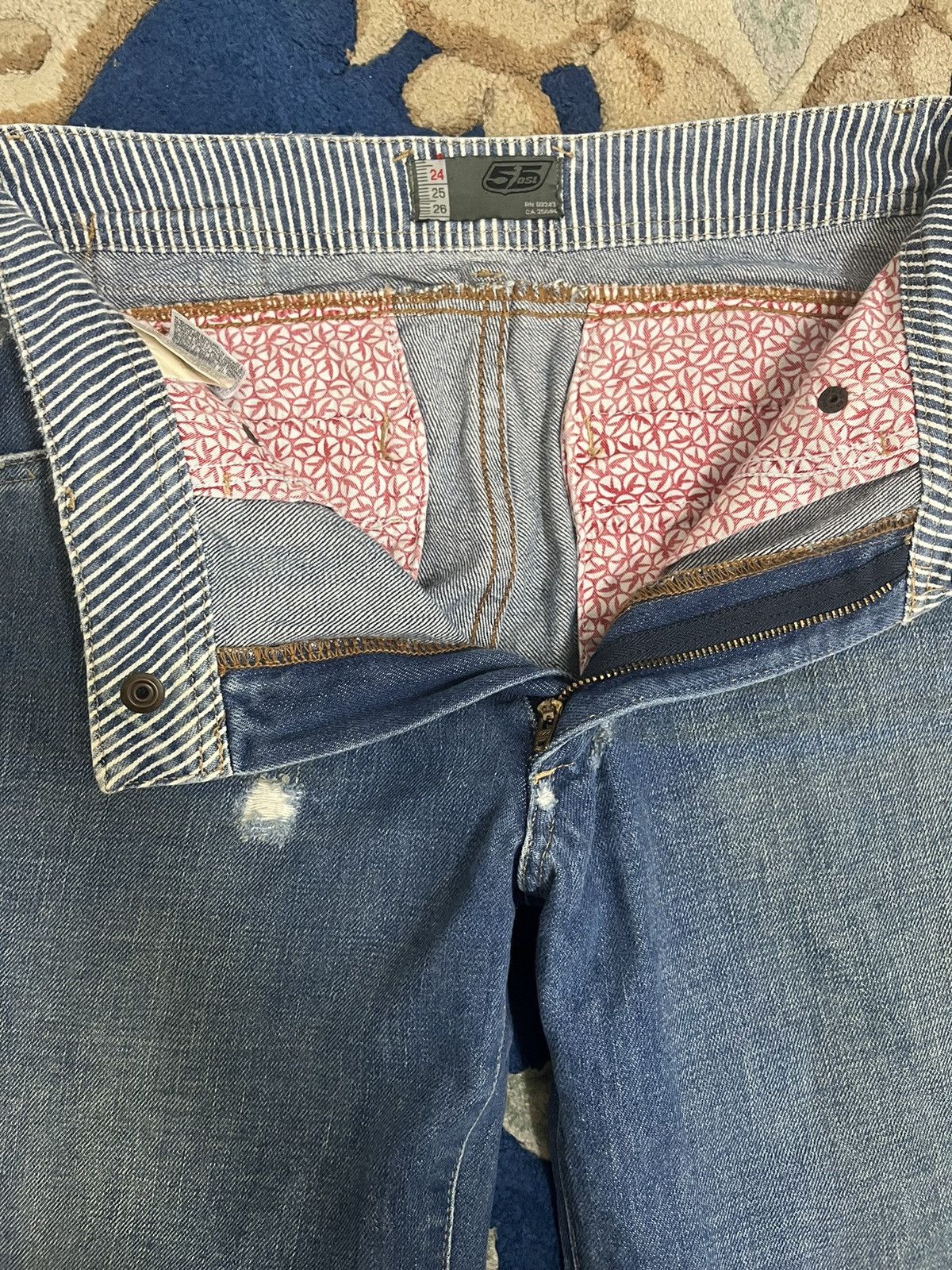 55DSL × Vintage Vintage 55dsl Flare Distressed Denim Size US 29 - 4 Thumbnail