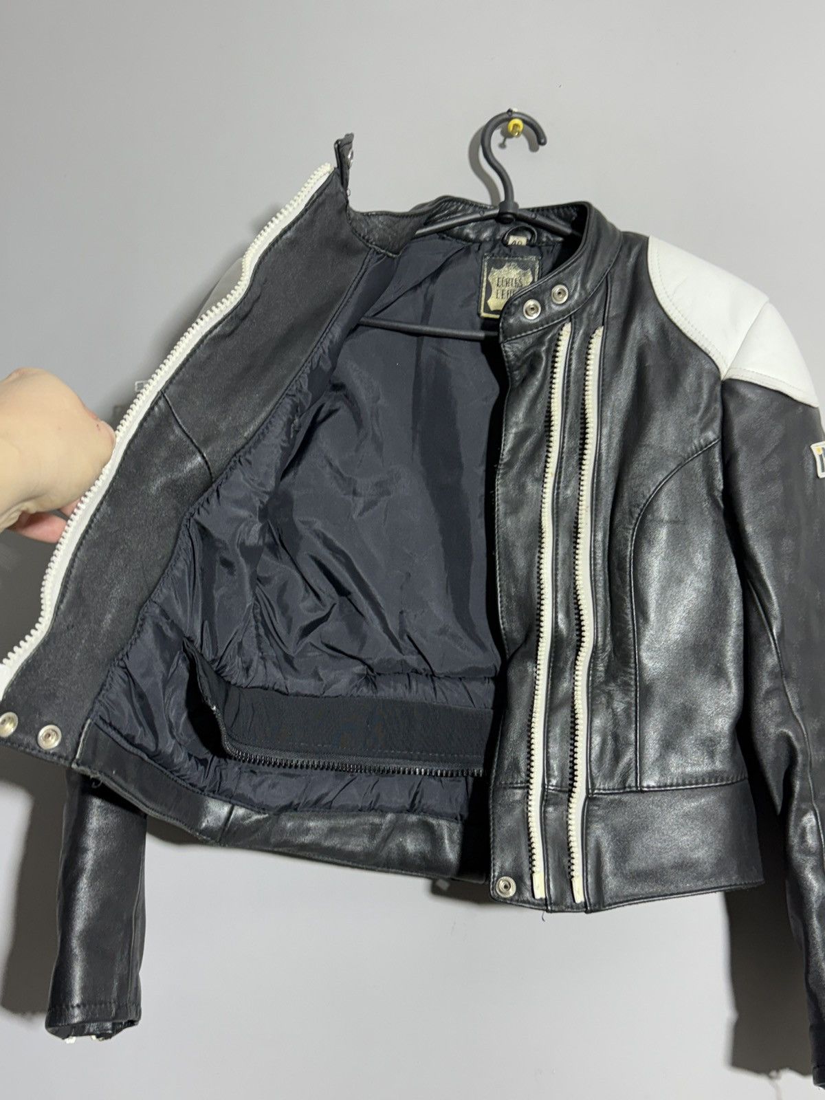 Other Vintage Womens IXS Biker Leather Suit set jacket + pants Size S / US 4 / IT 40 - 14 Thumbnail