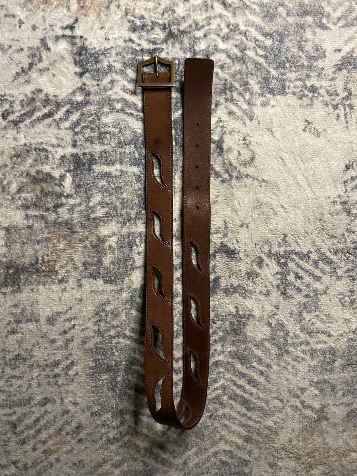 Dior Dior AW05 D-Point Perforated Belt | Grailed