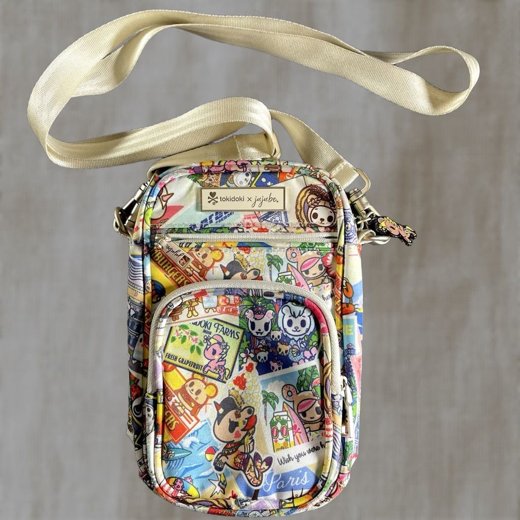 tokidoki Tokidoki Crossbody Bag Mini Round Colorful Multicolor JuJuBe Kawaii Round the World Women Girls Mens Size ONE SIZE - 1 Thumbnail