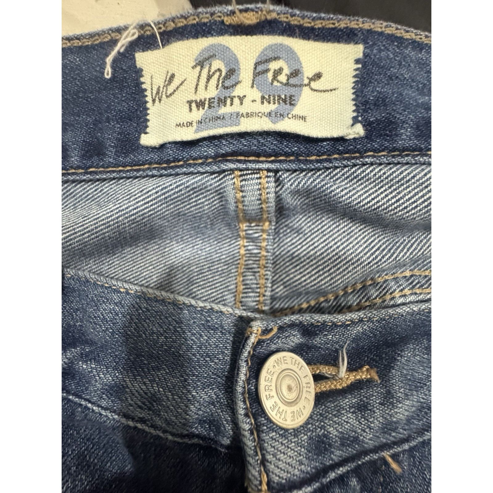 Free People Free People We The Free Cut Off Denim High Rise Short Size 29" - 5 Thumbnail