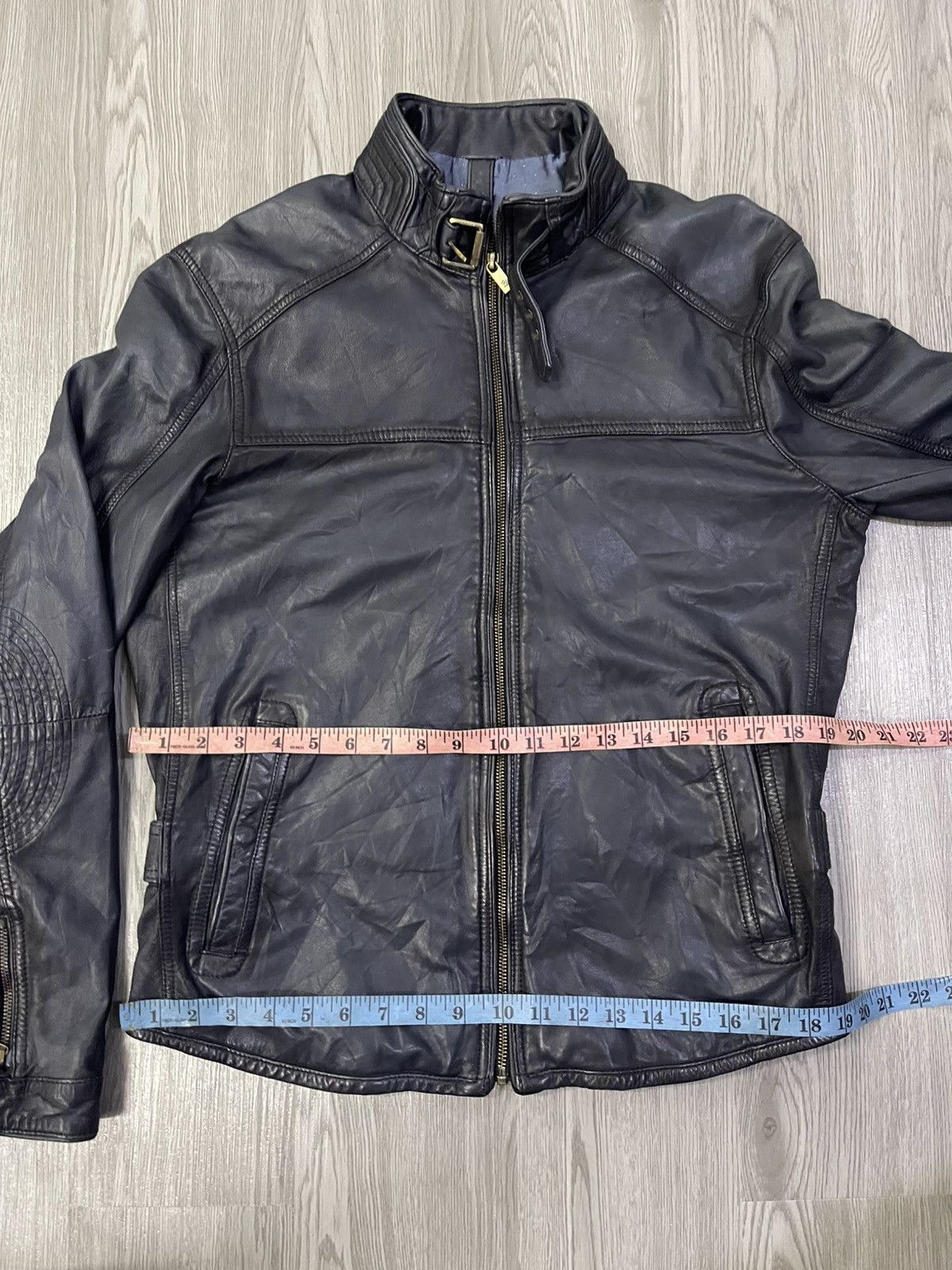 Massimo Dutti Leather Sheep Skin Bikers Jacket Size US M / EU 48-50 / 2 - 14 Thumbnail