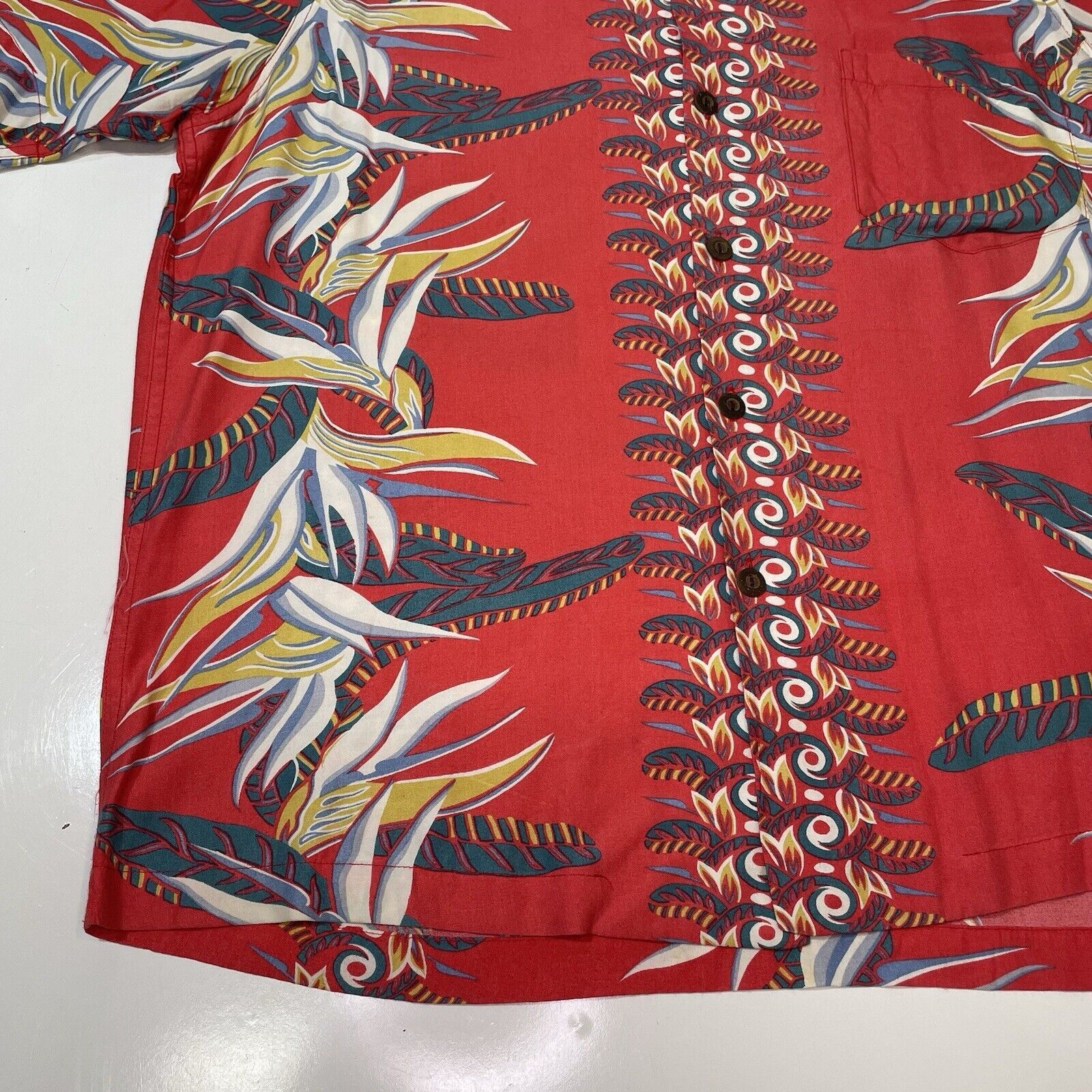Duke Kahanamoku VTG Duke Kamehameha Men’s Hawaiian Camp Shirt Red Large Size US L / EU 52-54 / 3 - 2 Thumbnail