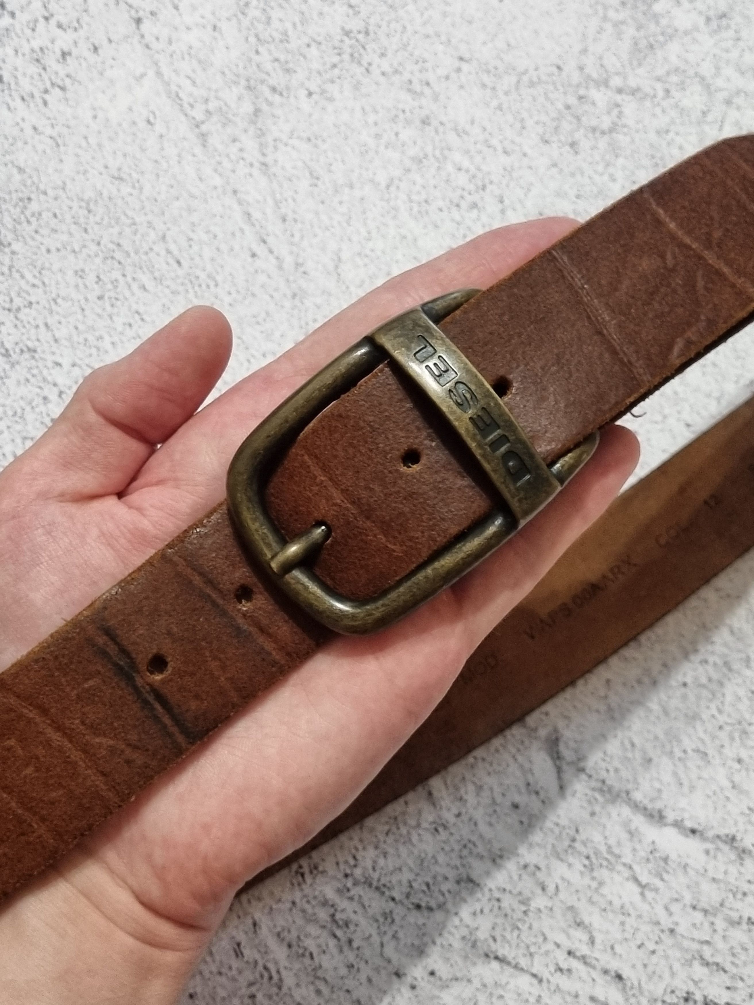 Diesel Vintage Diesel Genuine Leather Belt Avant Garde Size ONE SIZE - 4 Thumbnail