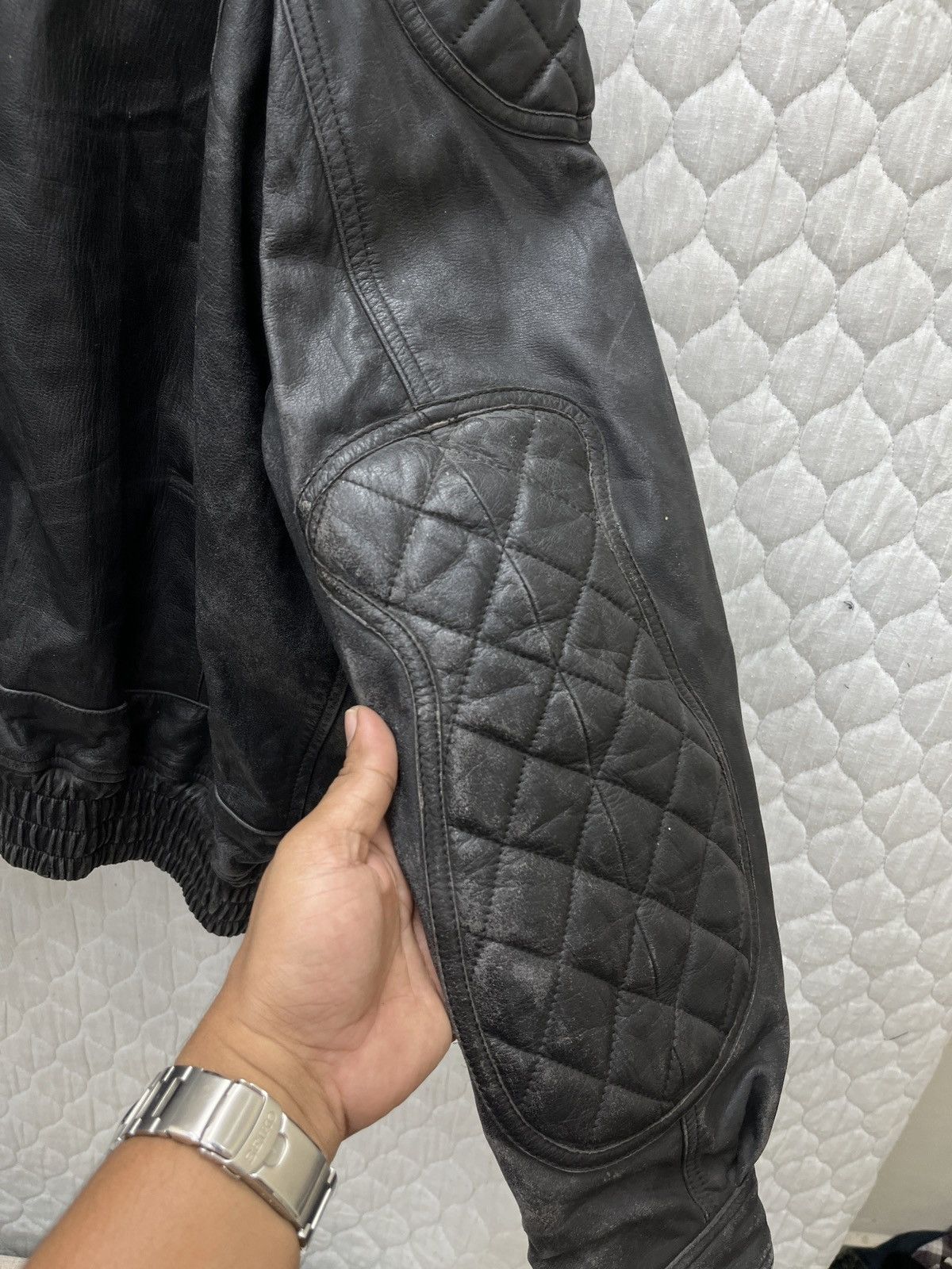 Kadoya 🔥🔥🔥ARCHIVE VINTAGE KUSHITANI RACING LEATHER JACKET Size US L / EU 52-54 / 3 - 19 Thumbnail