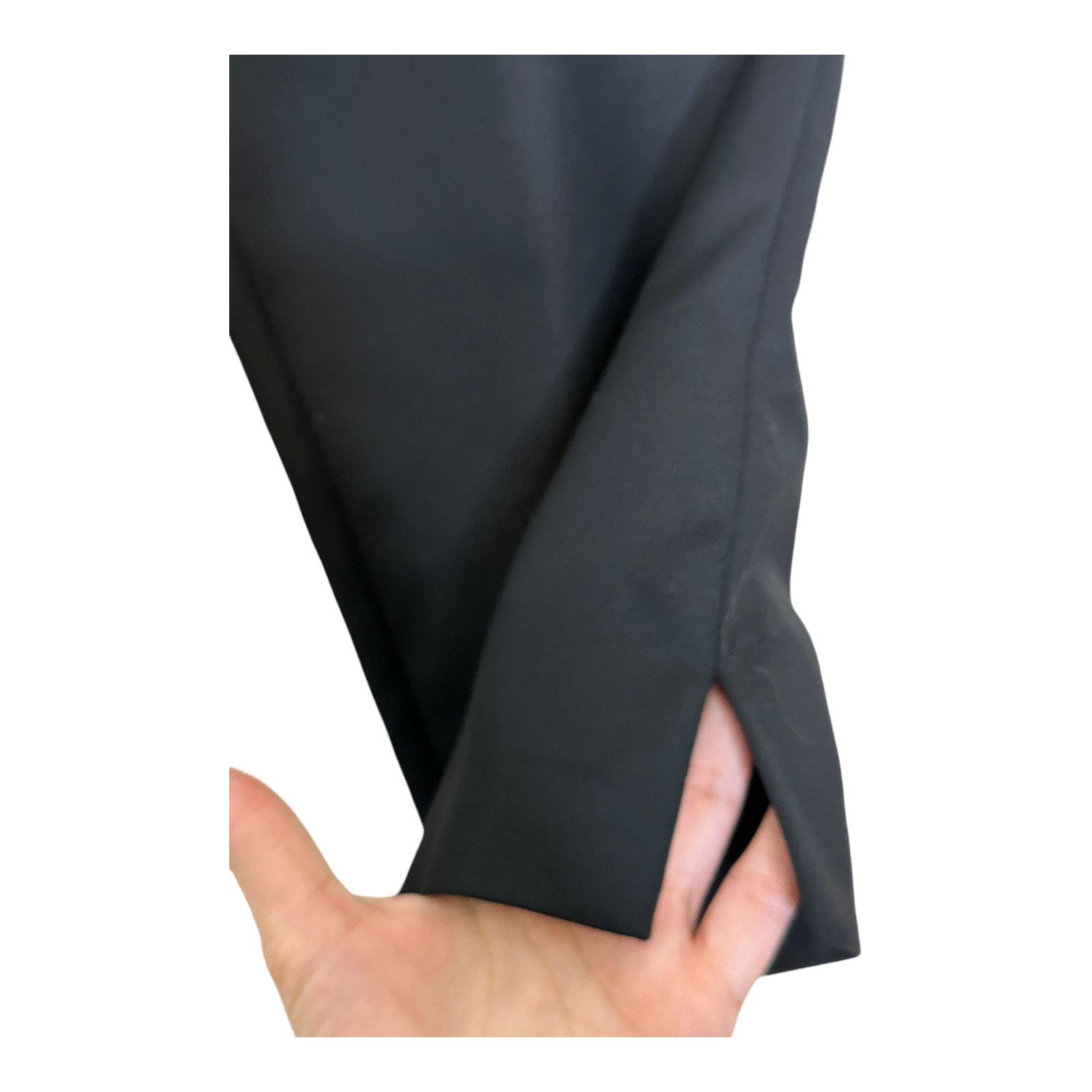 Chicos Chico's black flat front cropped pants size 2/ L-12 Size 36" / US 14 / IT 50 - 7 Thumbnail