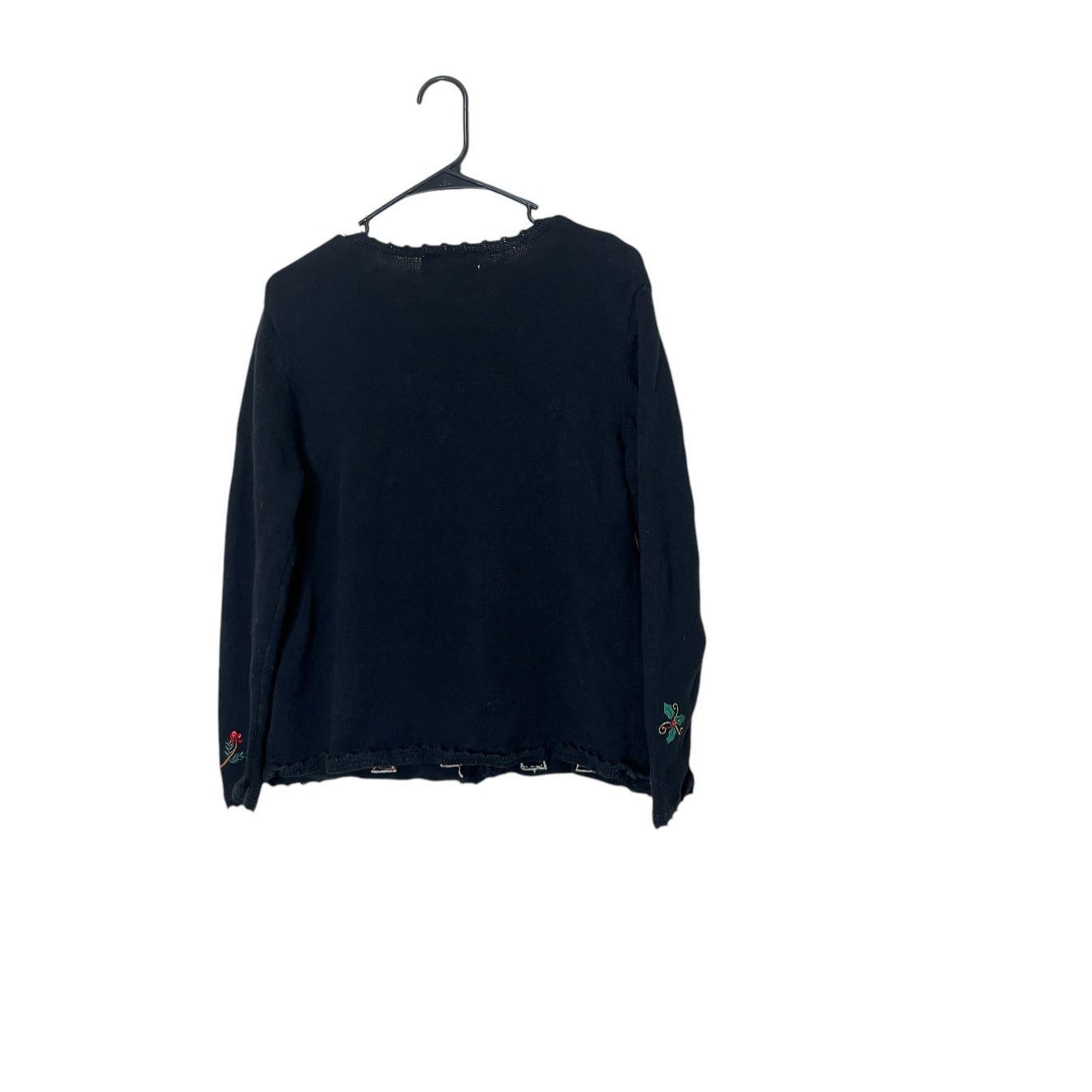 Other Vintage Heirloom Collectibles Christmas Sweater Black Embell Size S / US 4 / IT 40 - 6 Thumbnail