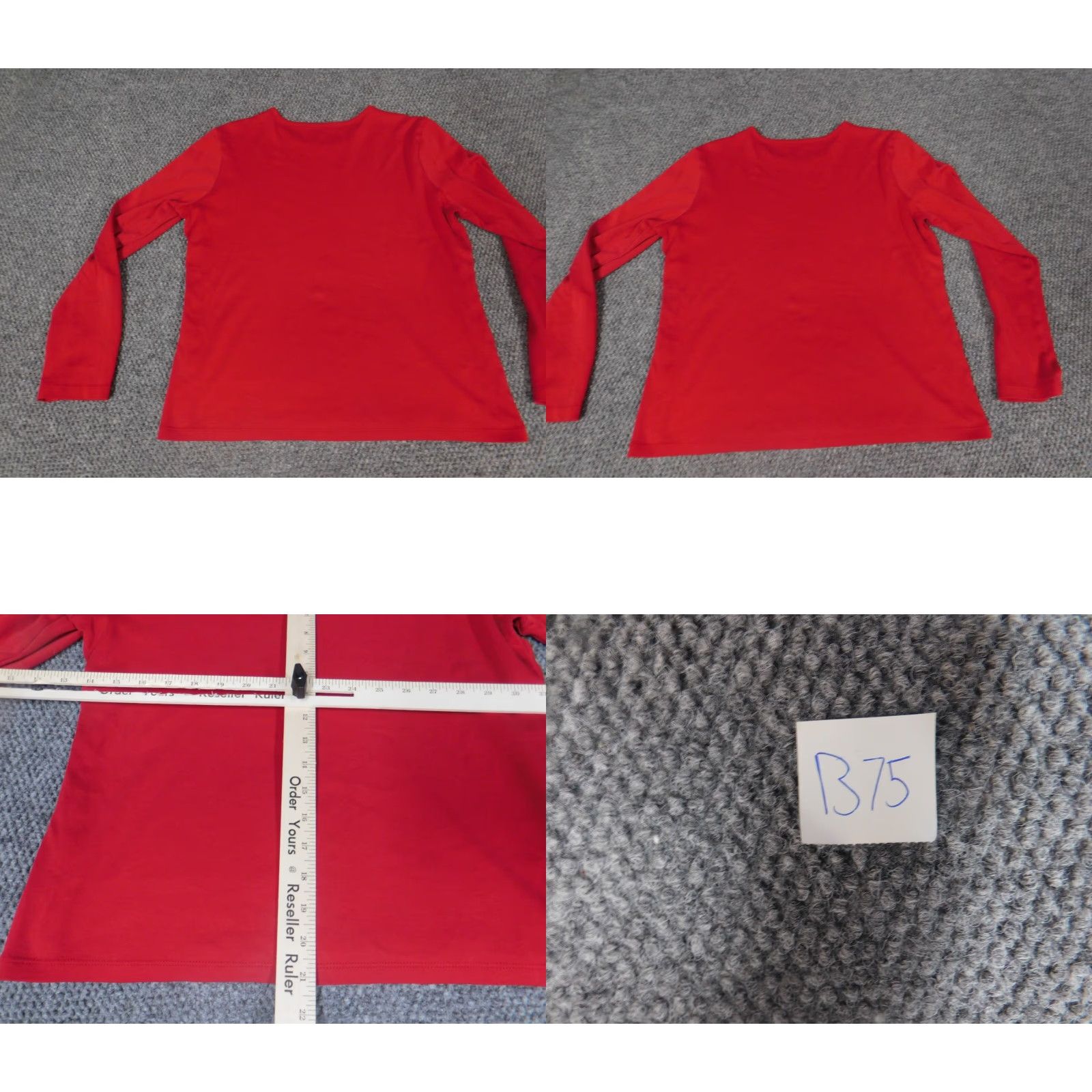 Vintage L.L. Bean Womens Shirt M Red Crew Neck Pullover Casual Blouse Cotton Rayon Button Classic Breathable Womens Regular Size M / US 6-8 / IT 42-44 - 8 Thumbnail