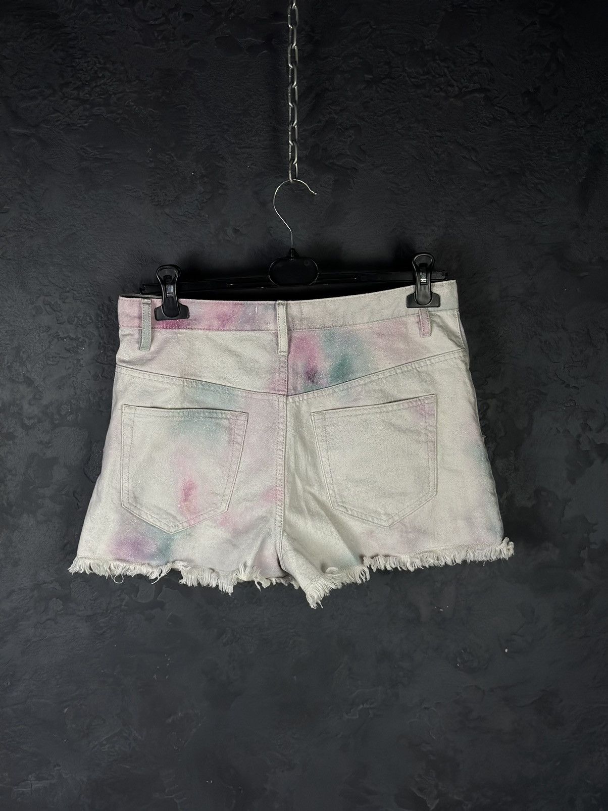 Isabel Marant × Isabel Marant Etoile Isabel Marant Étoile Lesiabb Tie-Dye Denim Short Size 25" / US 0 / IT 36 - 6 Thumbnail