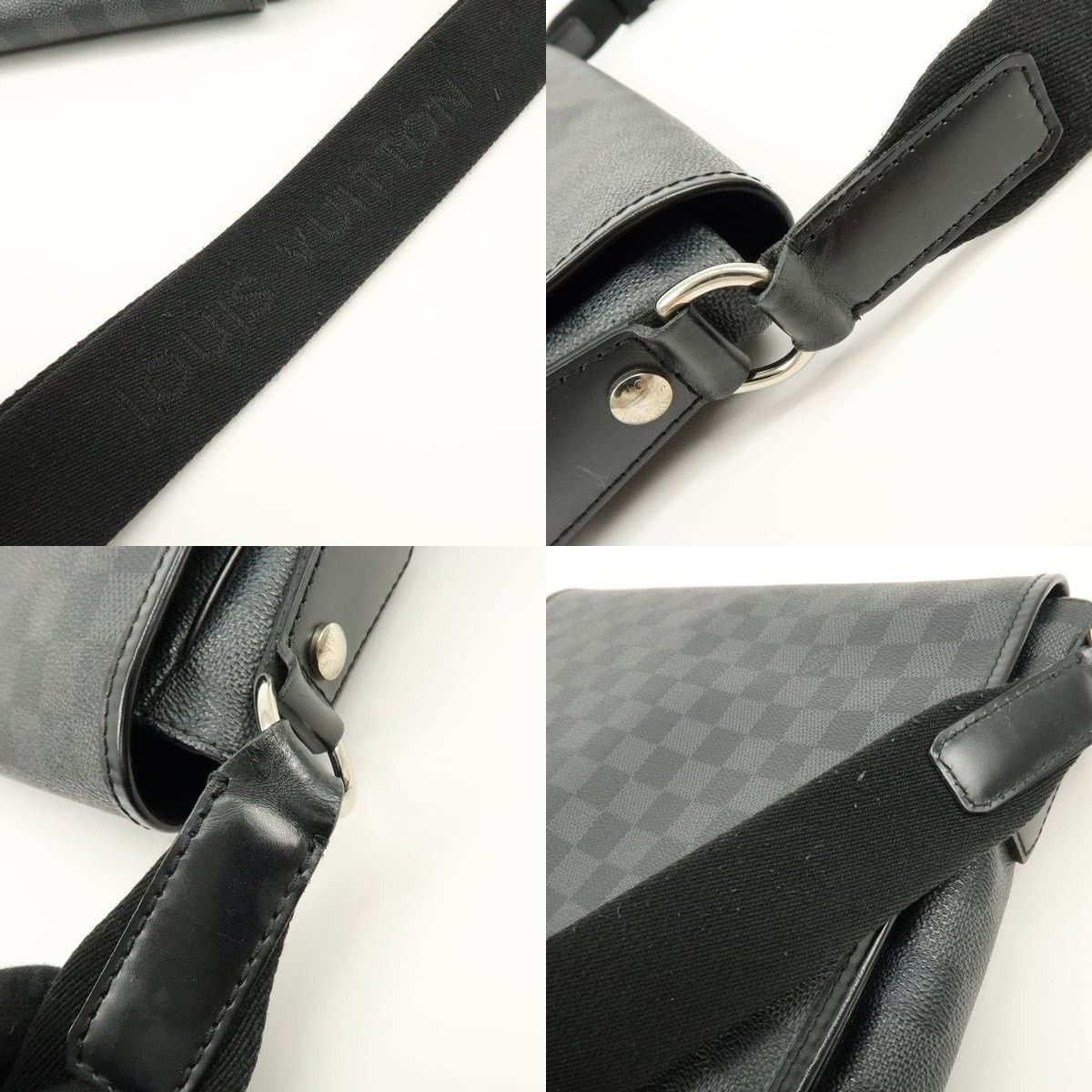 Louis Vuitton Louis Vuitton Damier Graphite Daniel MM Messenger Bag Gray Size ONE SIZE - 4 Thumbnail