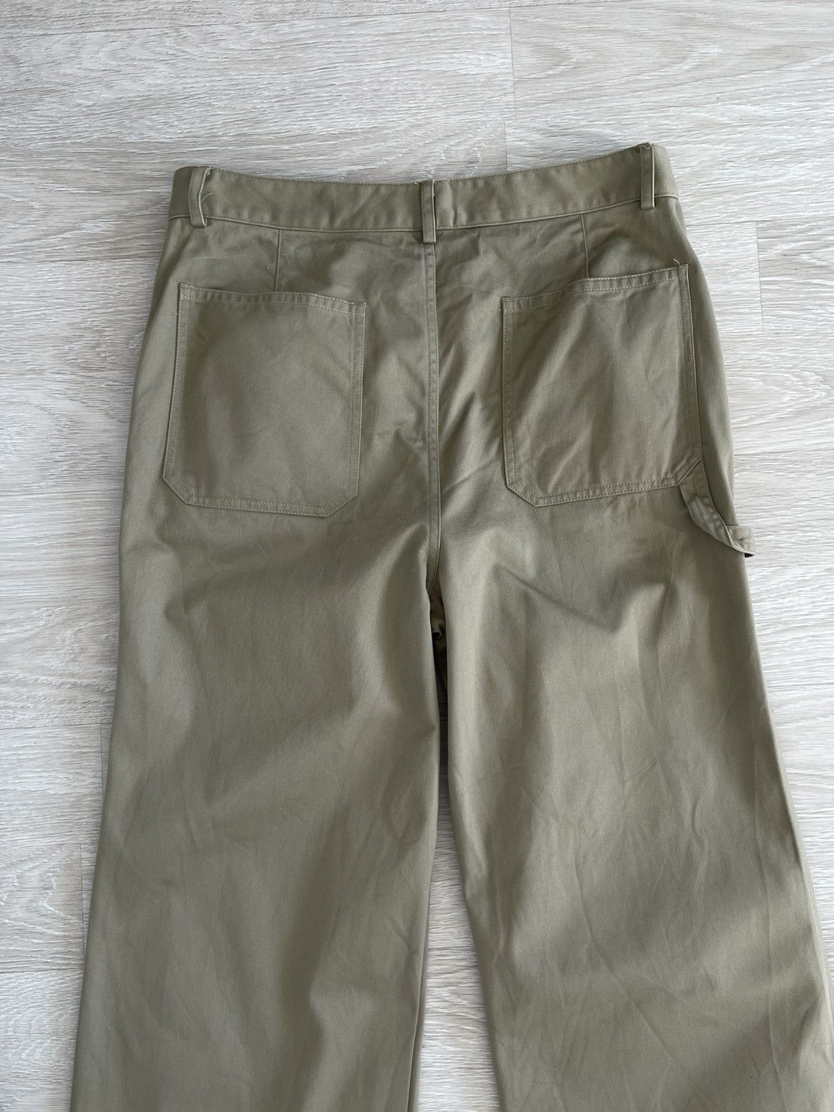 Nili Lotan Nili Lotan Quentin High-Rise Cotton Flared Pants Size 32" / US 10 / IT 46 - 16 Thumbnail