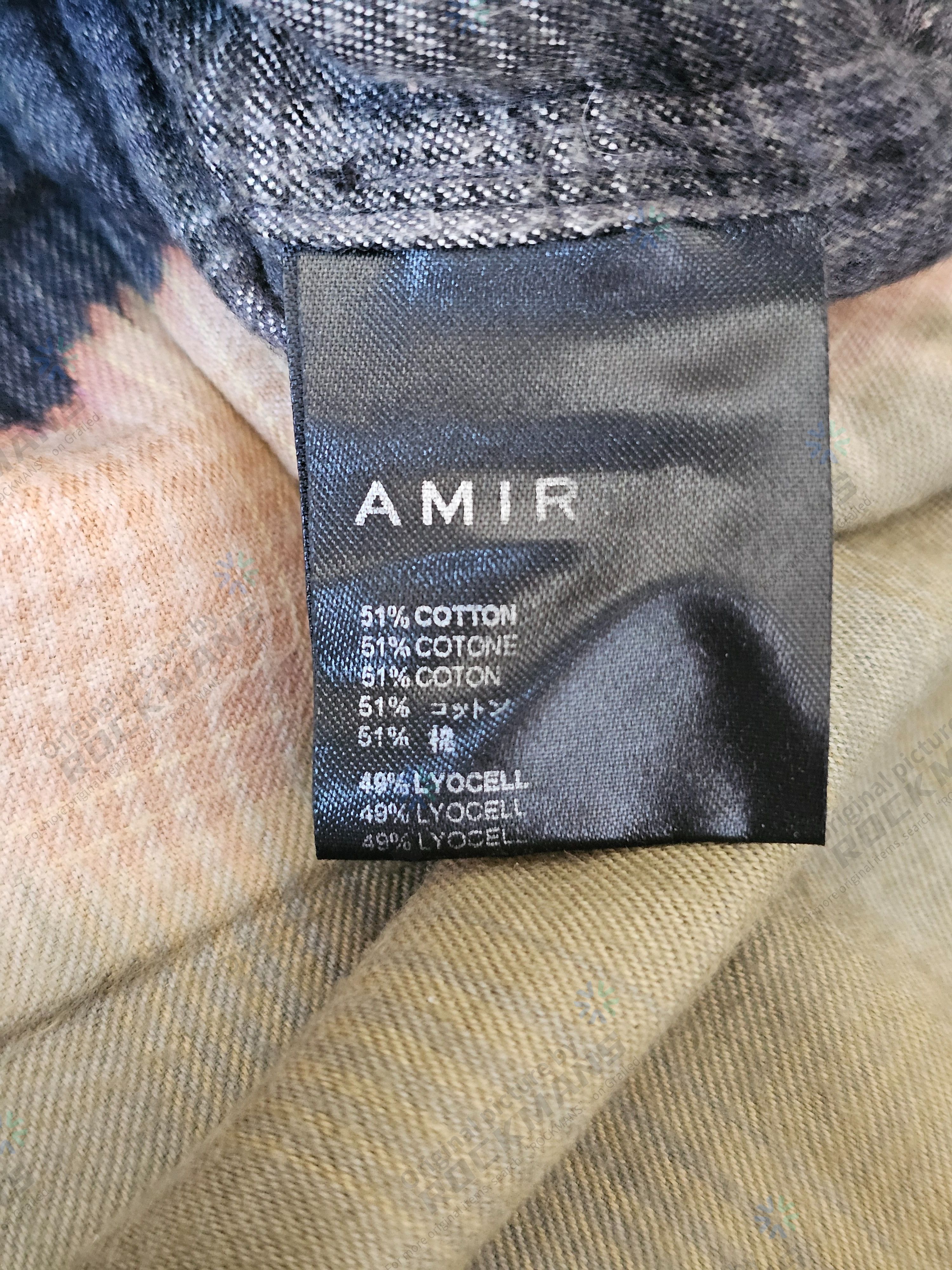 Amiri Amiri Bleached-Effect Plaid Oversize Shirt Size L Size US L / EU 52-54 / 3 - 8 Thumbnail