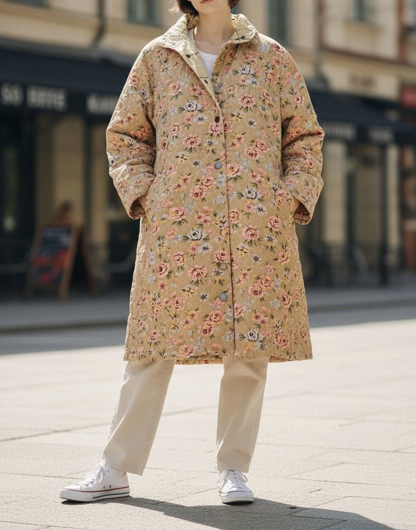 Yohji Yamamoto Vintage yohji yamamoto y’s reversible flowers jacket Size US M / EU 48-50 / 2 - 4 Thumbnail