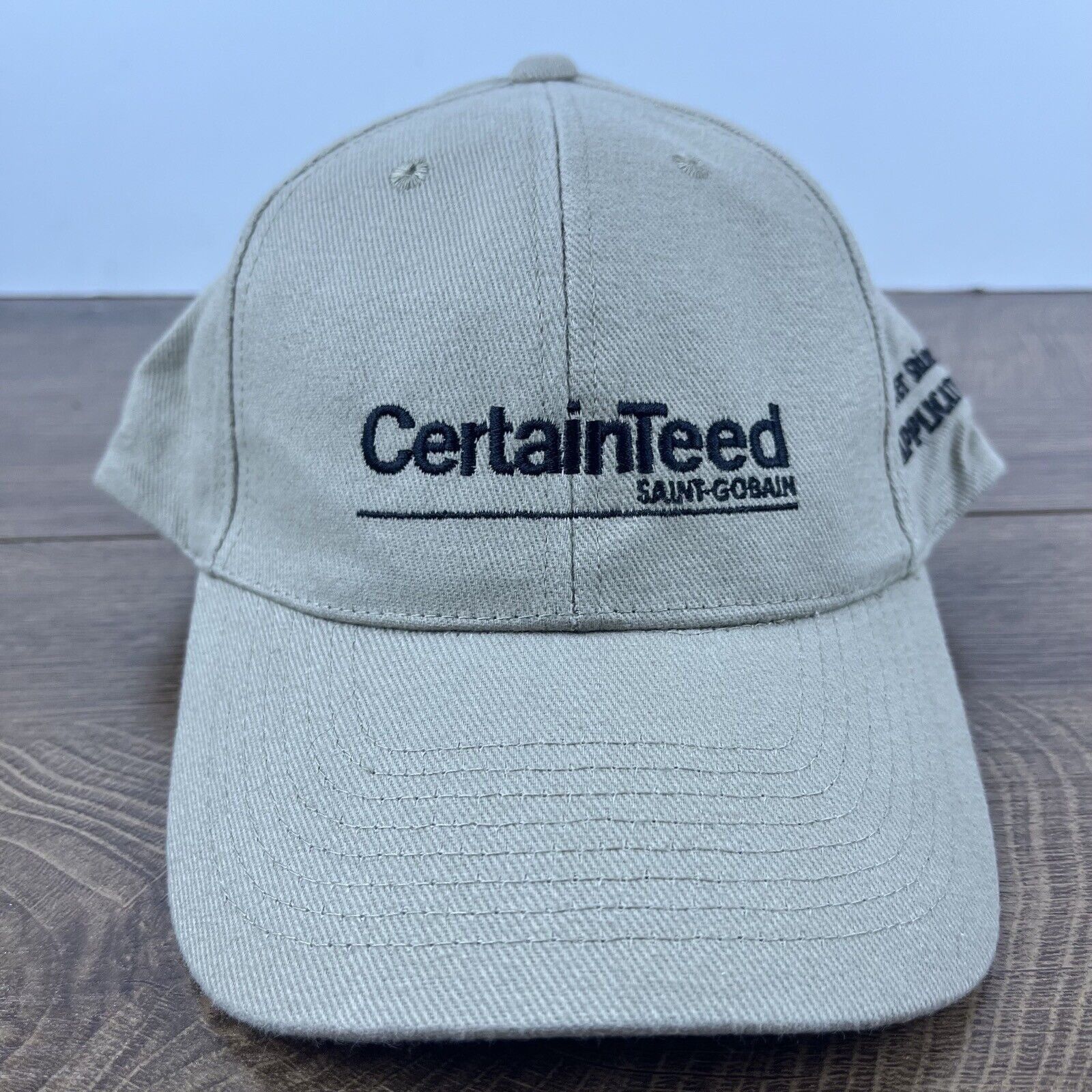 Other Certain Teed Hat Saint Gobain Hat Tan Brown Hat Adjustable H Size ONE SIZE - 1 Thumbnail