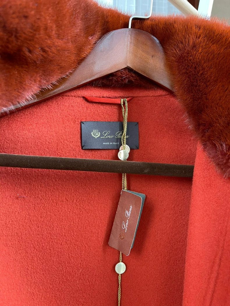 Loro Piana LORO PIANA Orange woolen coat with collar Size M / US 6-8 / IT 42-44 - 5 Thumbnail