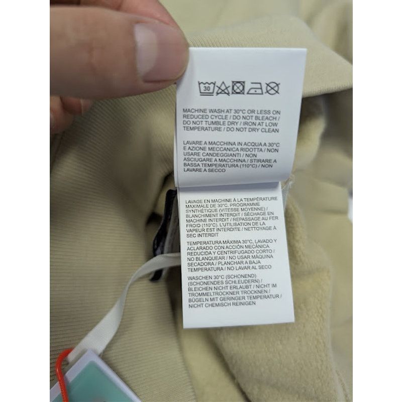 Off-White o1rshd1 Caravagg Crowning Over Hoodie in Dark Sand / Black Size US M / EU 48-50 / 2 - 19 Thumbnail