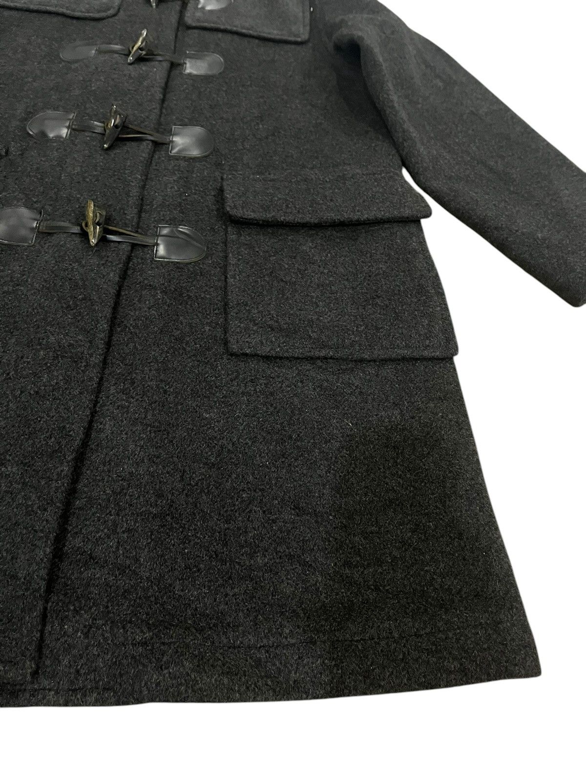 Designer × Japanese Brand × Takeo Kikuchi 🇯🇵 TAKEO KIKUCHI WOOL DUFFLE LONG COAT/JACKET Size US M / EU 48-50 / 2 - 5 Thumbnail