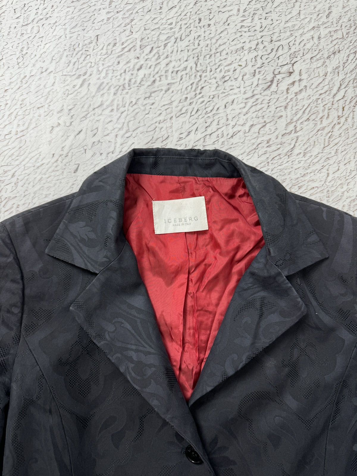 Iceberg Iceberg vintage paisley navy blue silk cotton blazer jacket Size M / US 6-8 / IT 42-44 - 12 Thumbnail