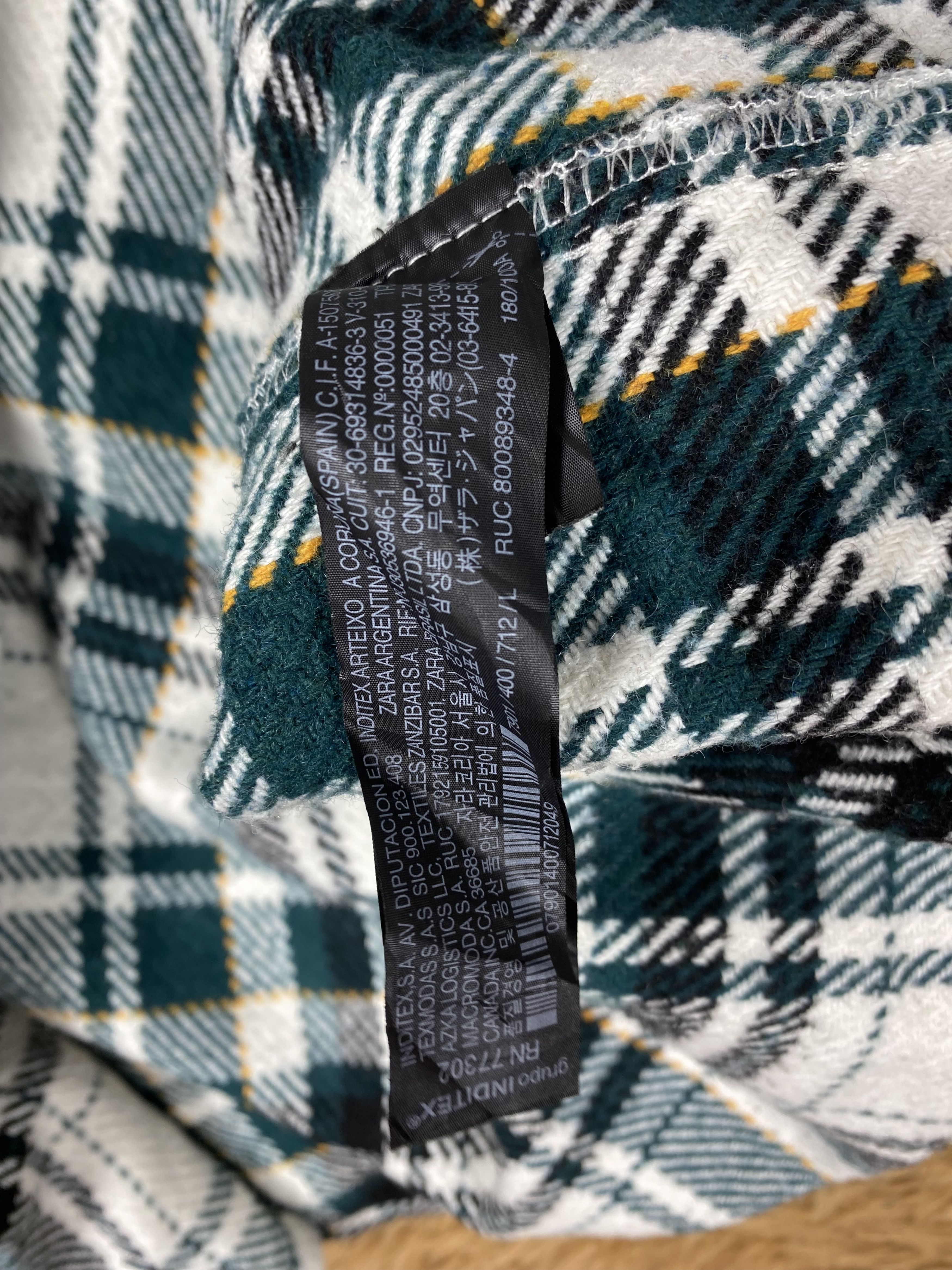 Zara Vintage Zara Checked Jacket DJ1002 Size US L / EU 52-54 / 3 - 8 Thumbnail