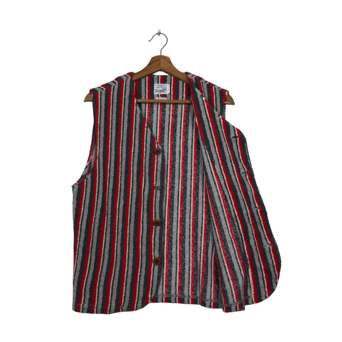 Japanese Brand 📌Vintage Vest Jacket Hickory Riding High Issey Miyake Size US M / EU 48-50 / 2 - 12 Thumbnail
