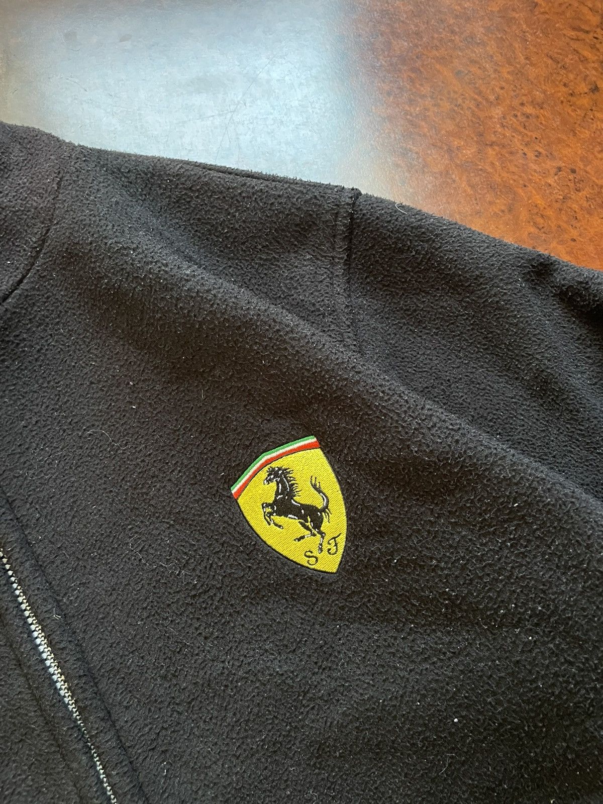 Ferrari × Vintage Vintage Ferrari Racing Zip retro Fleece jacket Sweatshirt Size US L / EU 52-54 / 3 - 6 Thumbnail
