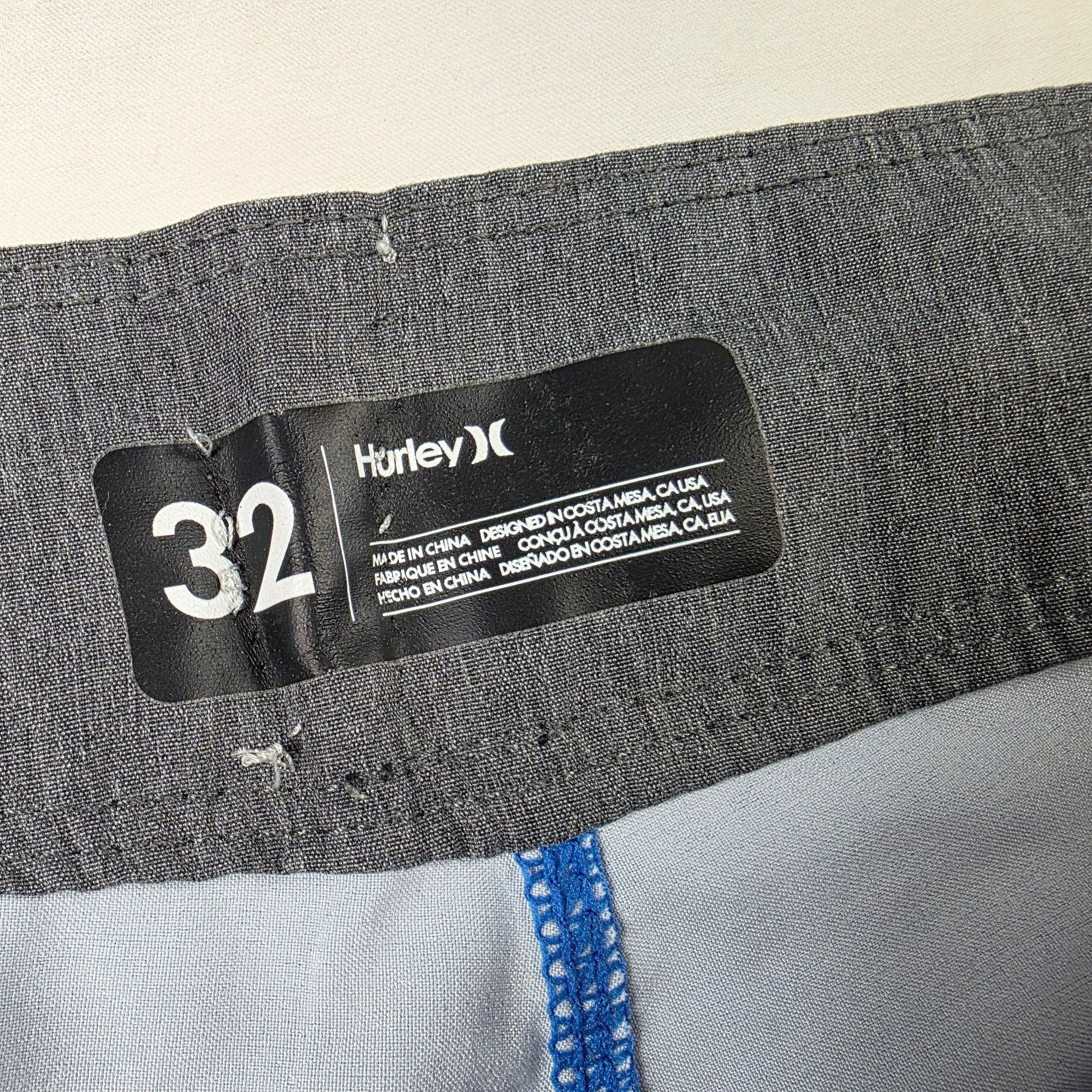 Hurley Hurley Phantom Mens 32 Blue Black Board Shorts Lightweight S Size US 32 / EU 48 - 3 Thumbnail