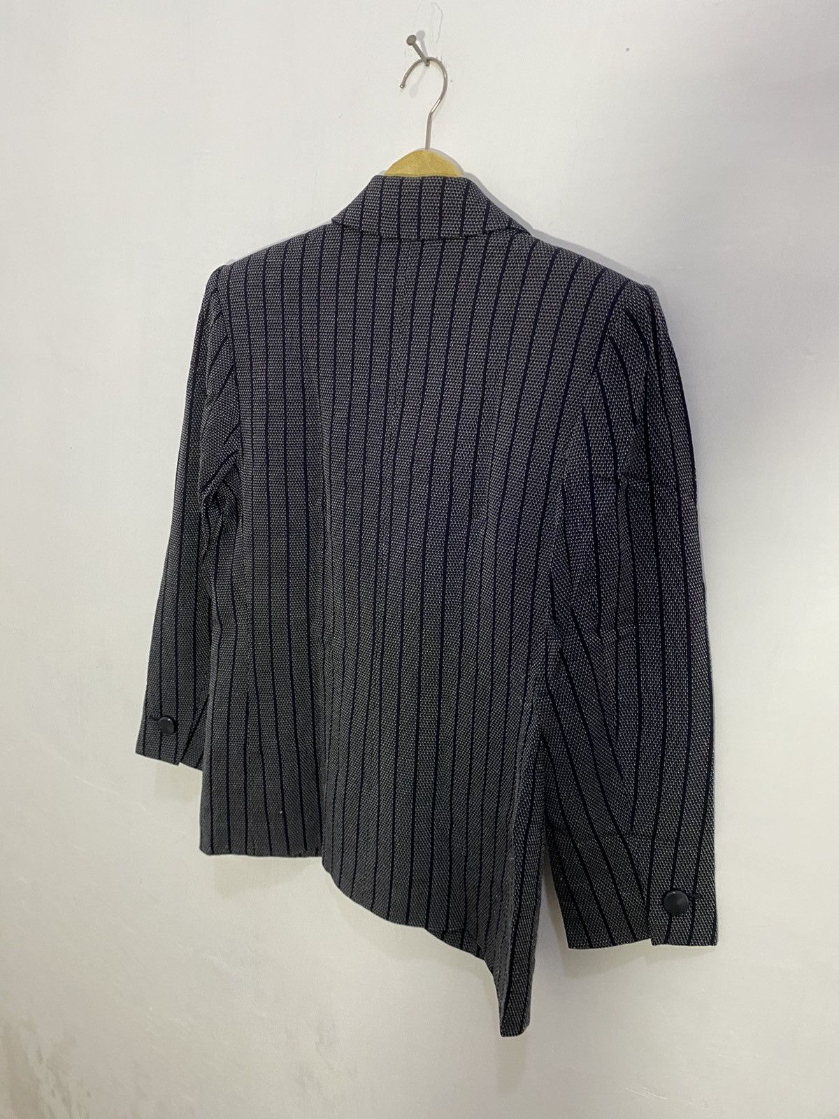 Saint Laurent Paris 💥Grey Stripe💥Yves Saint Laurent Blazer Size M / US 6-8 / IT 42-44 - 14 Thumbnail
