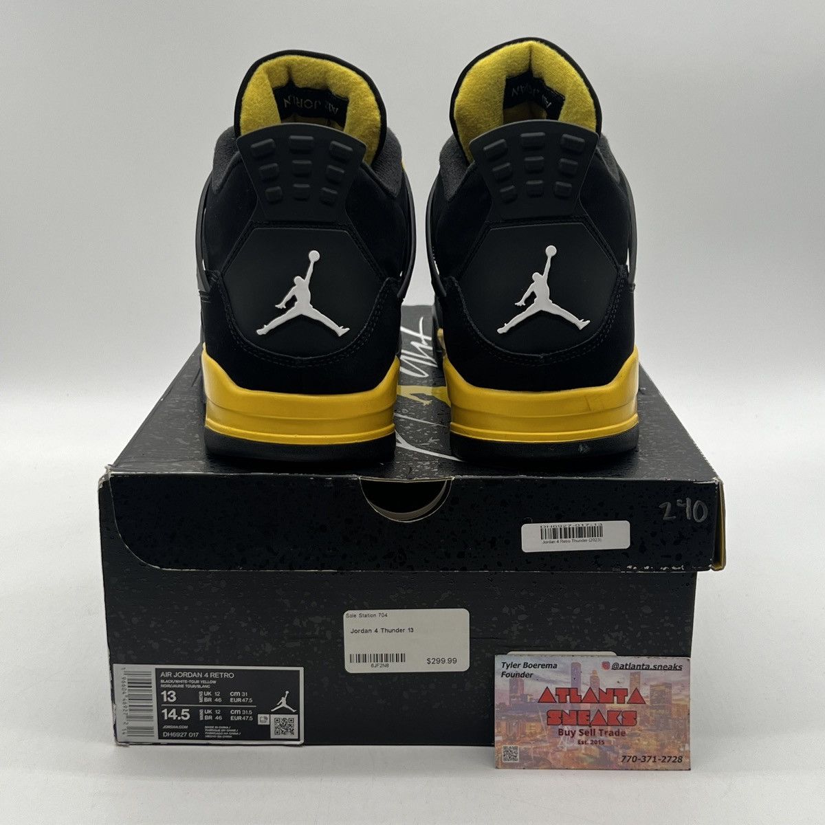Jordan Brand Air Jordan 4 Thunder Size US 13 / EU 46 - 3 Thumbnail