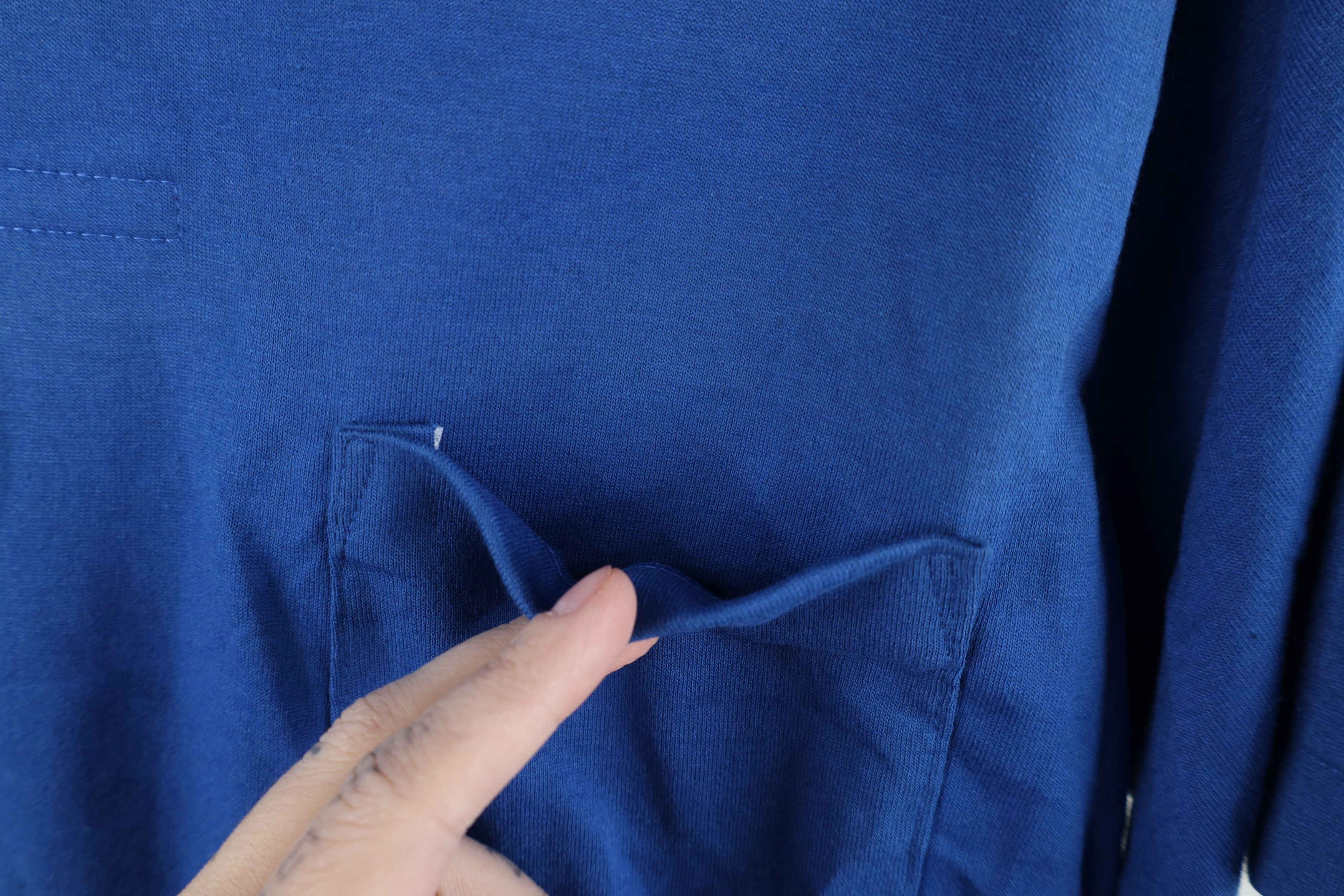 Vintage Vintage 90s Streetwear Collared Polo Shirt Royal Blue USA Size US L / EU 52-54 / 3 - 4 Thumbnail