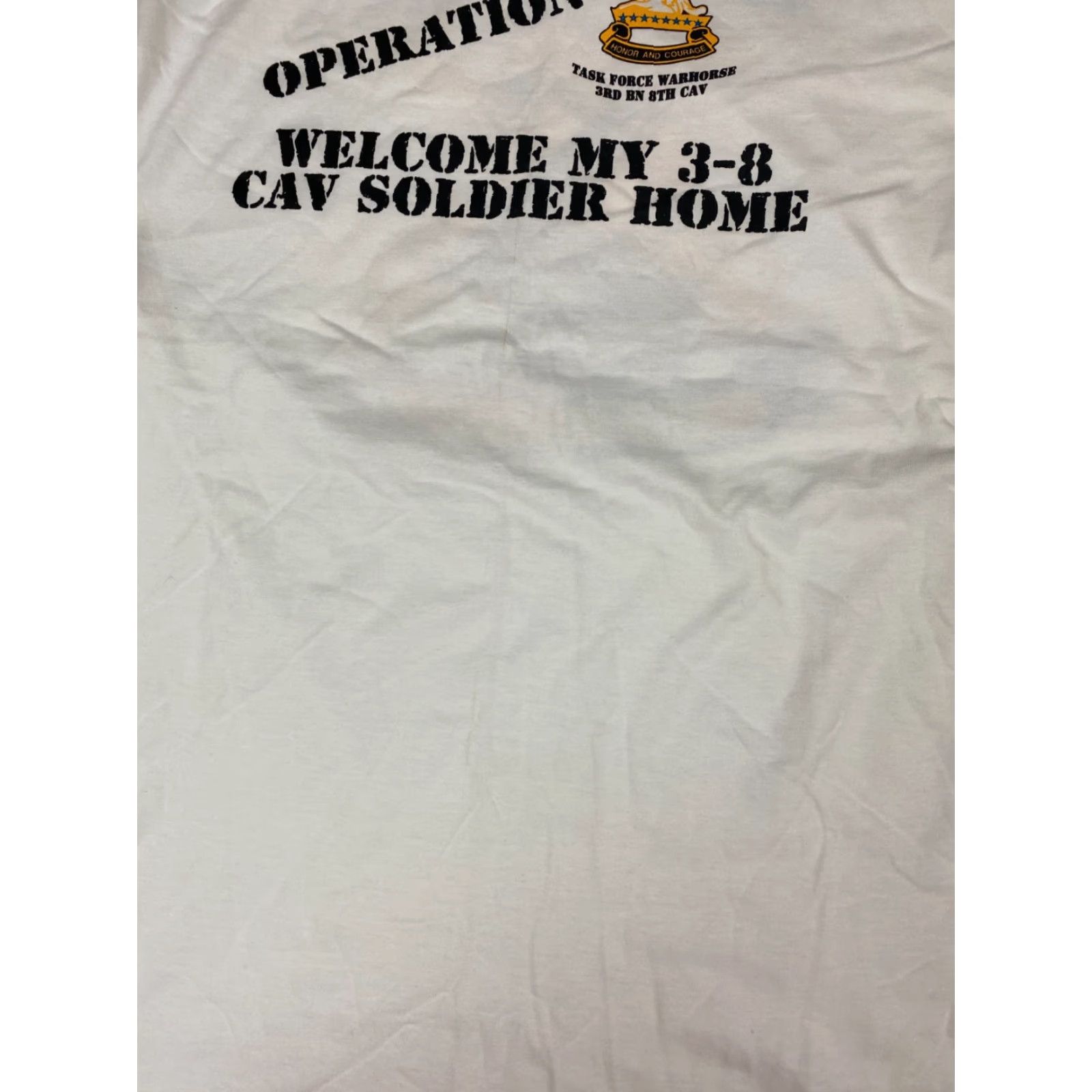 Hanes Hanes Beefy-T Military Shirt Medium Mens White graphic 2006-2007 Size US M / EU 48-50 / 2 - 7 Thumbnail