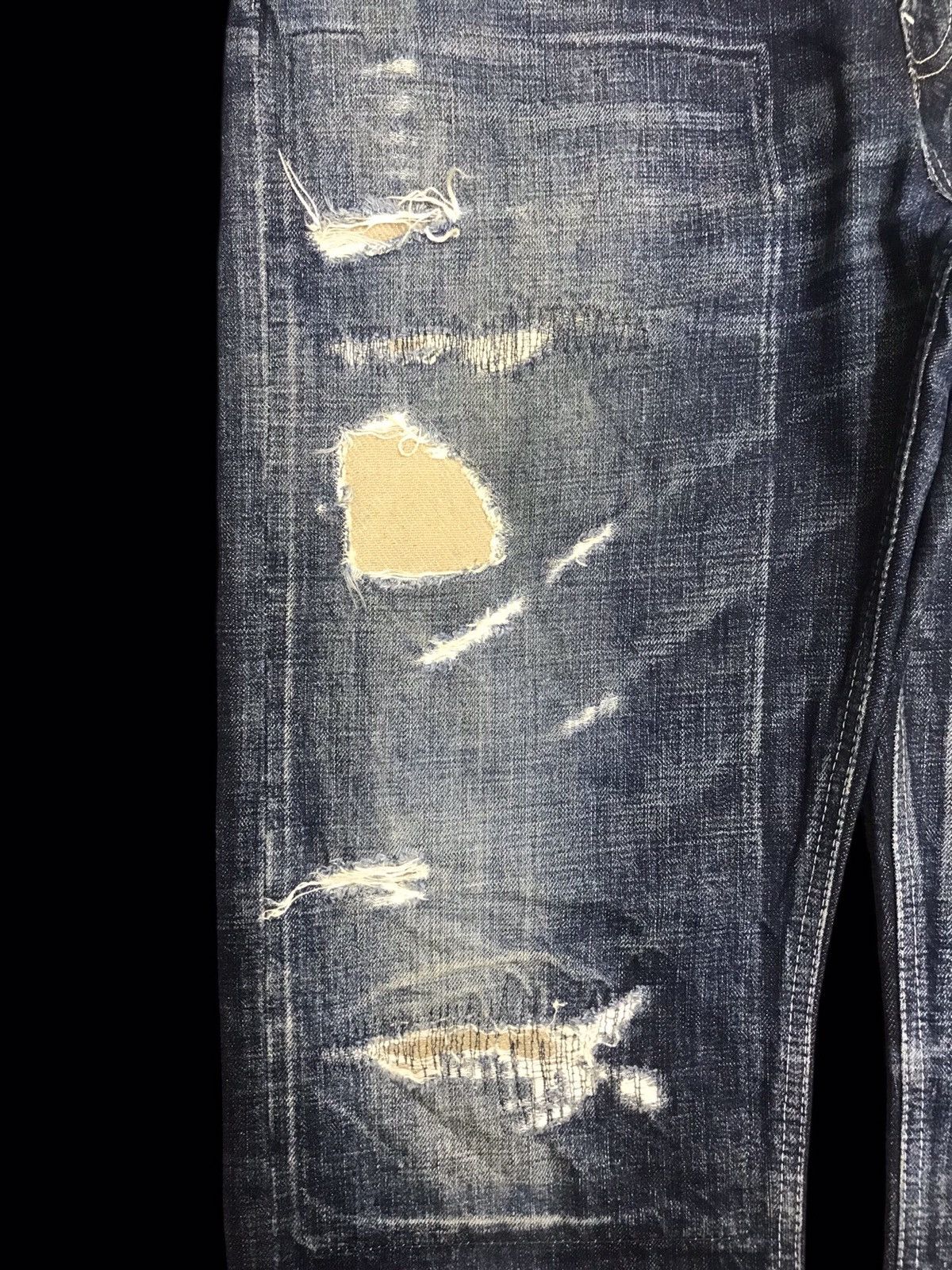 Designer 💥ARCHIVAL💥SCISSORMAN HYBRID DISTRESSED PATCHWORK DENIM F87 Size US 38 / EU 54 - 7 Thumbnail