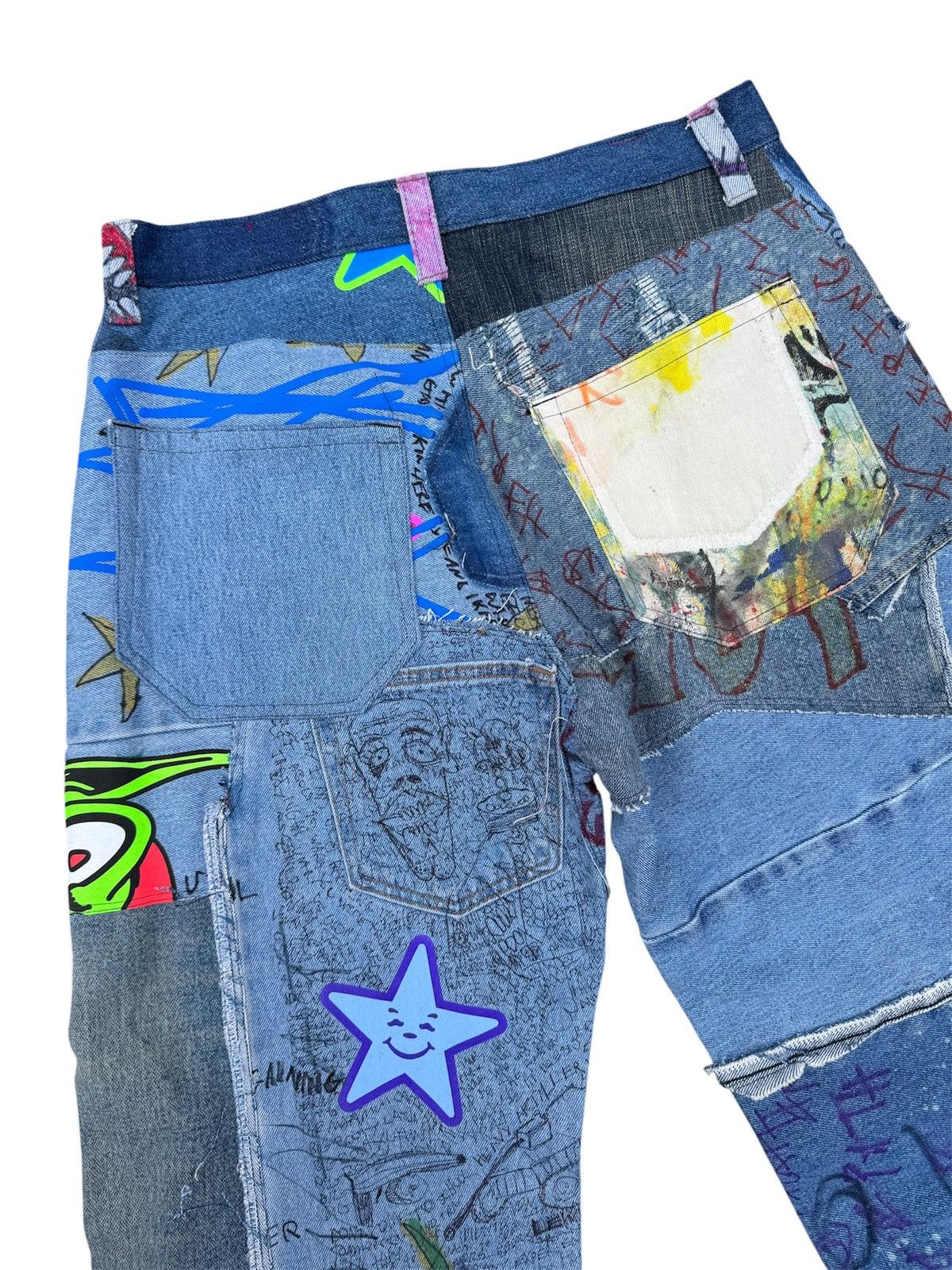 Asspizza Asspizza patchwork denim 2025 pants Size US 32 / EU 48 - 3 Thumbnail
