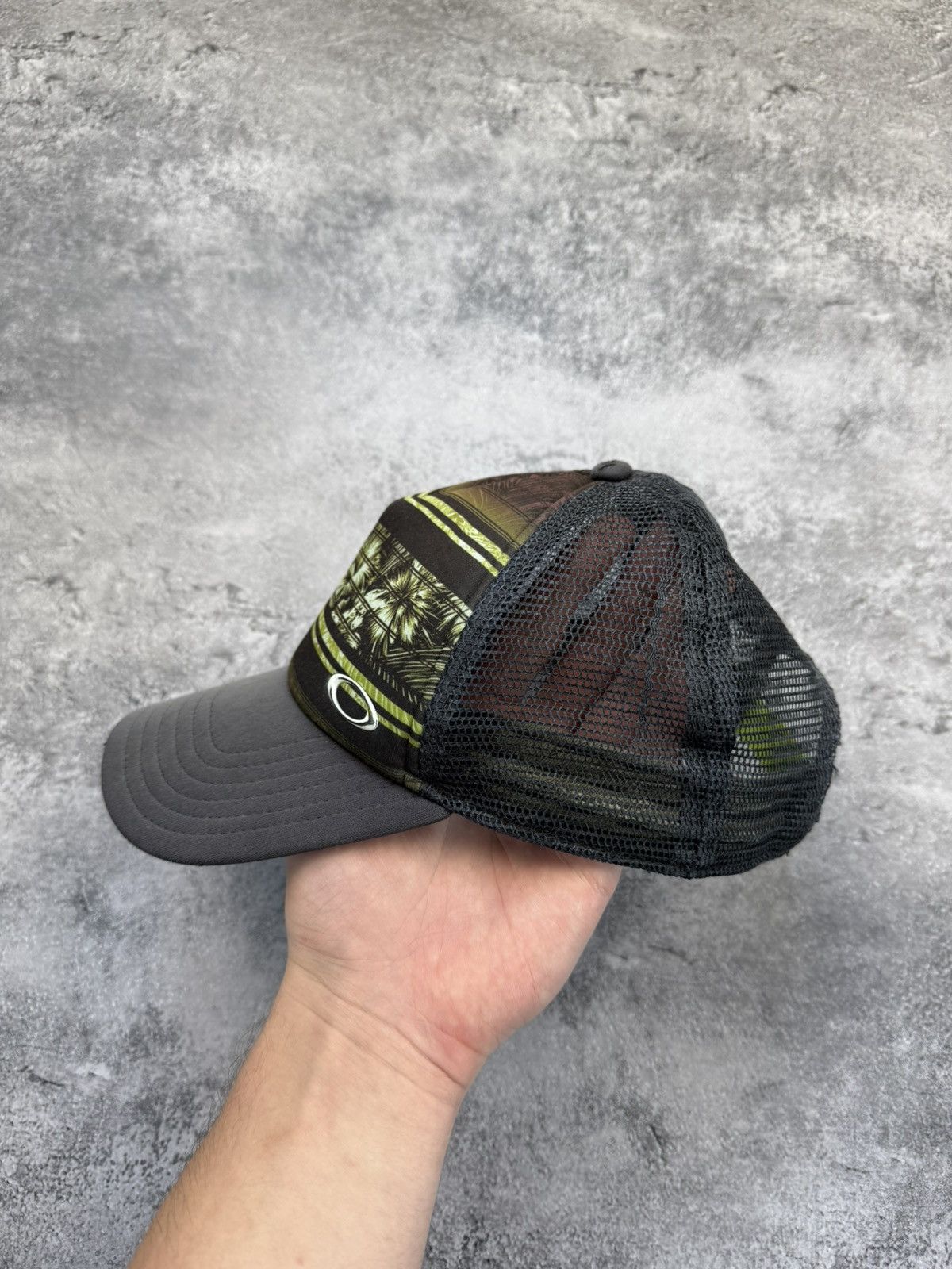 Oakley Vintage Oakley Cap Black Neon Green Hat Logo Y2K Streetwear Size ONE SIZE - 4 Thumbnail