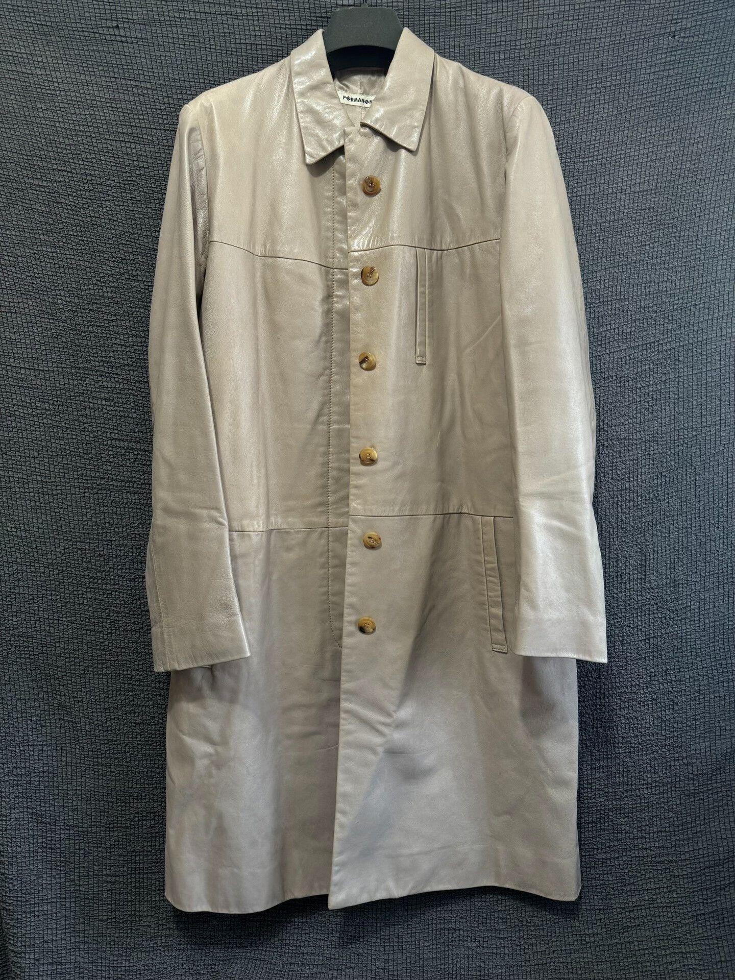 Issey Miyake Issey Miyake Early Permanente Leather Coat Size US L / EU 52-54 / 3 - 1 Thumbnail
