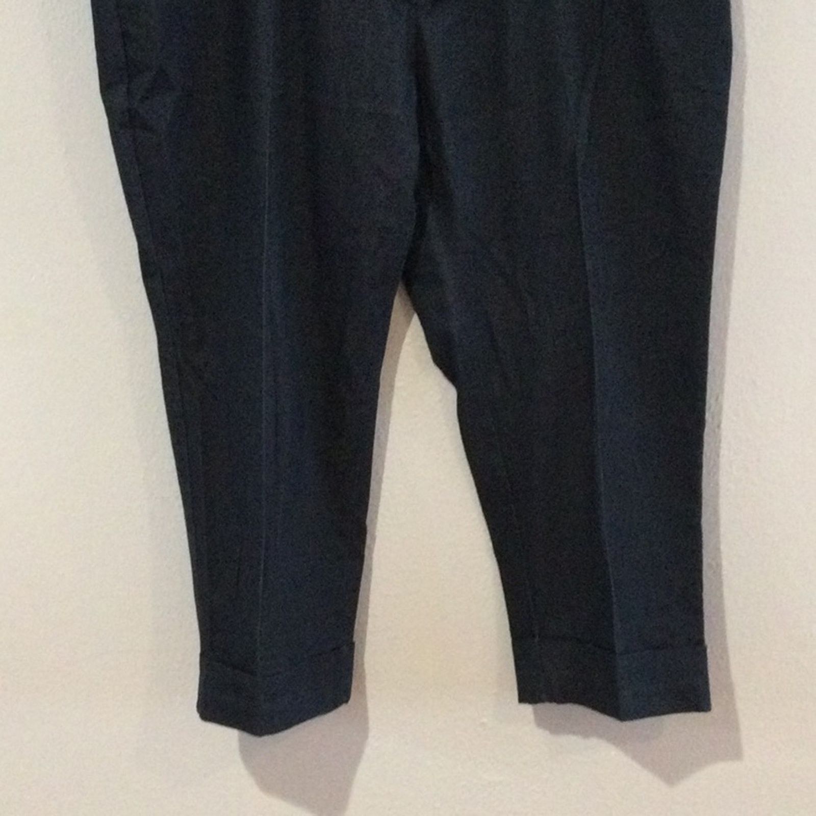 Mossimo Mossimo Stretch Fit 4 Navy Cuffed Mid Rise Dress Pant 18 Size 40" / US 18 - 3 Thumbnail